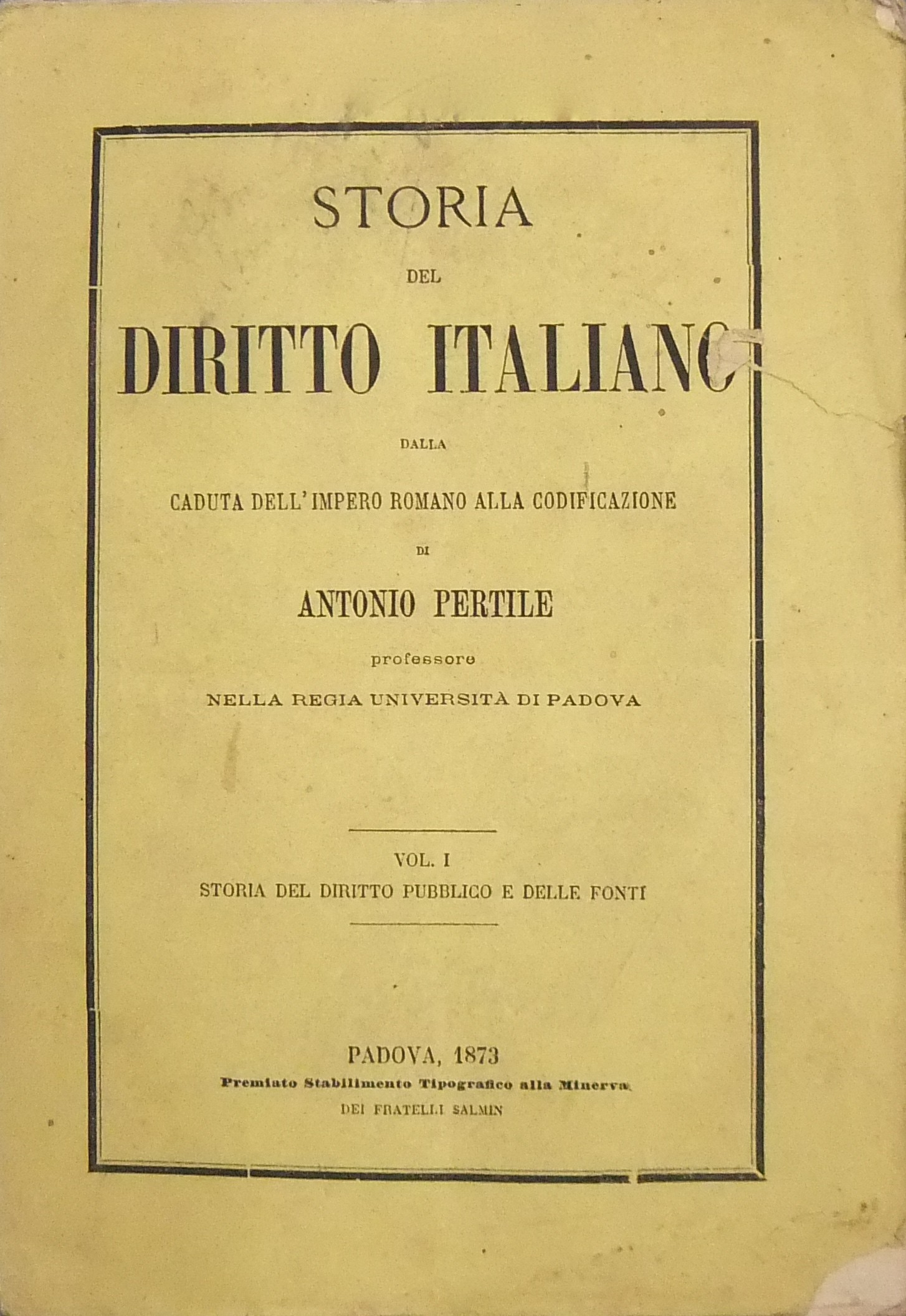 Storia del diritto italiano 