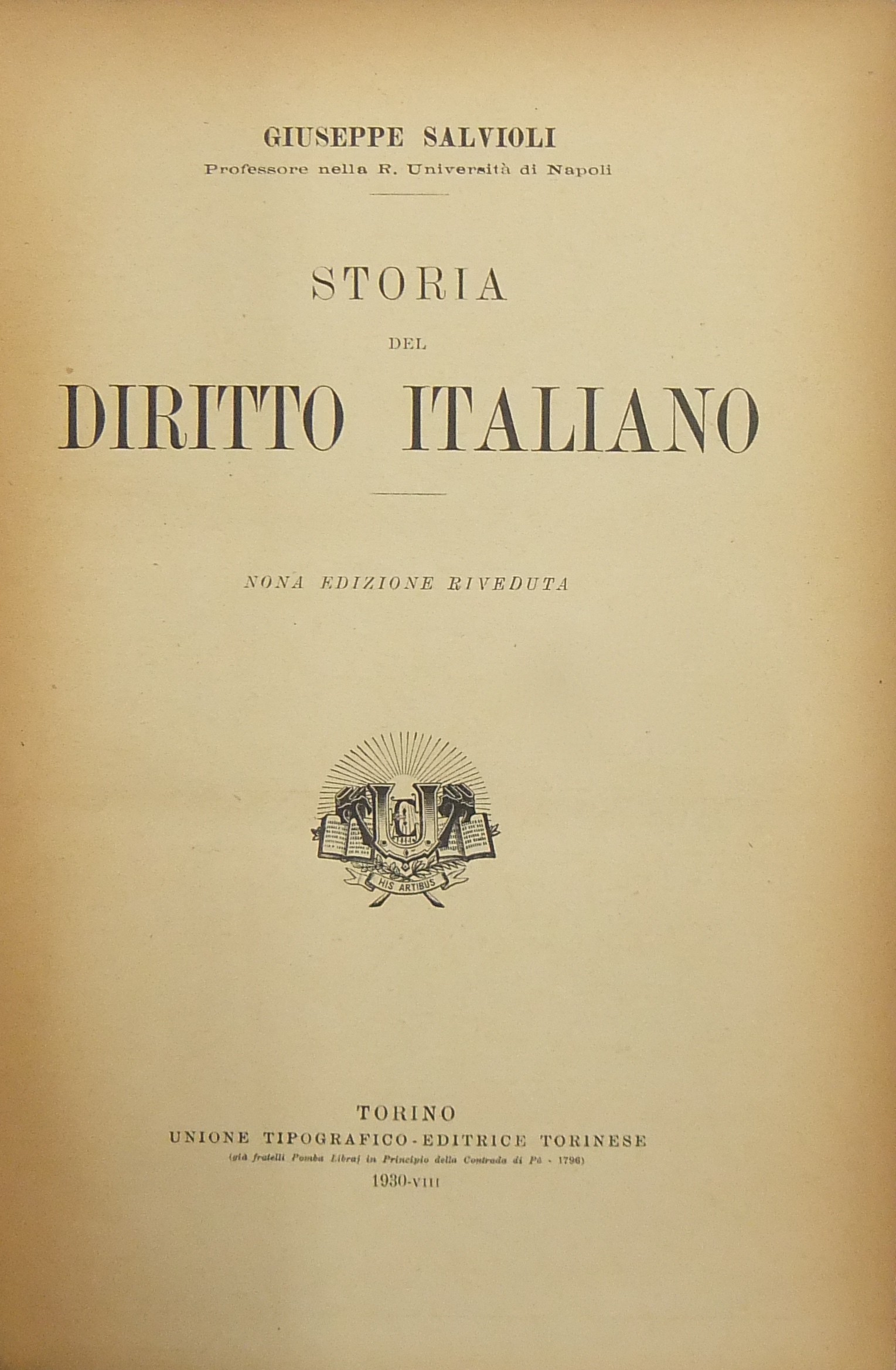 Storia del diritto italiano