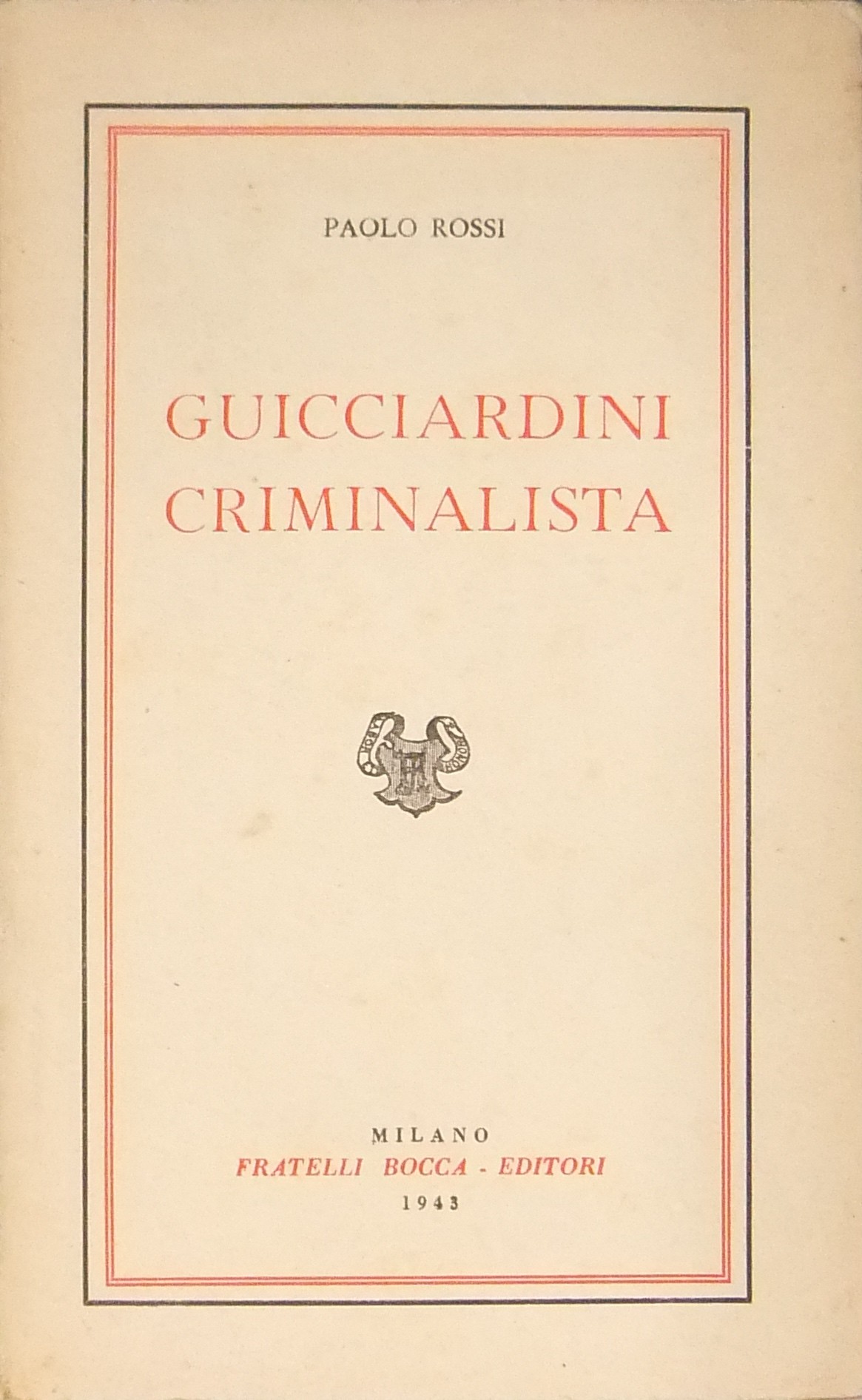 Guicciardini criminalista