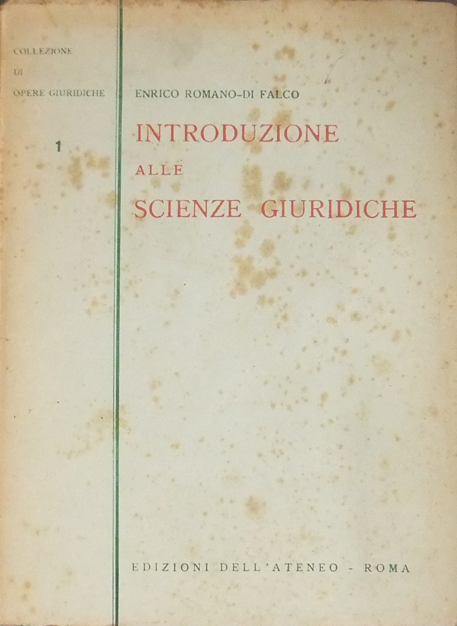Introduzione alle scienze giuridiche