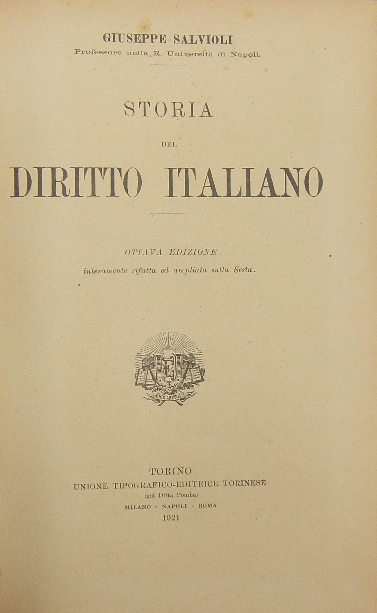 Storia del diritto italiano