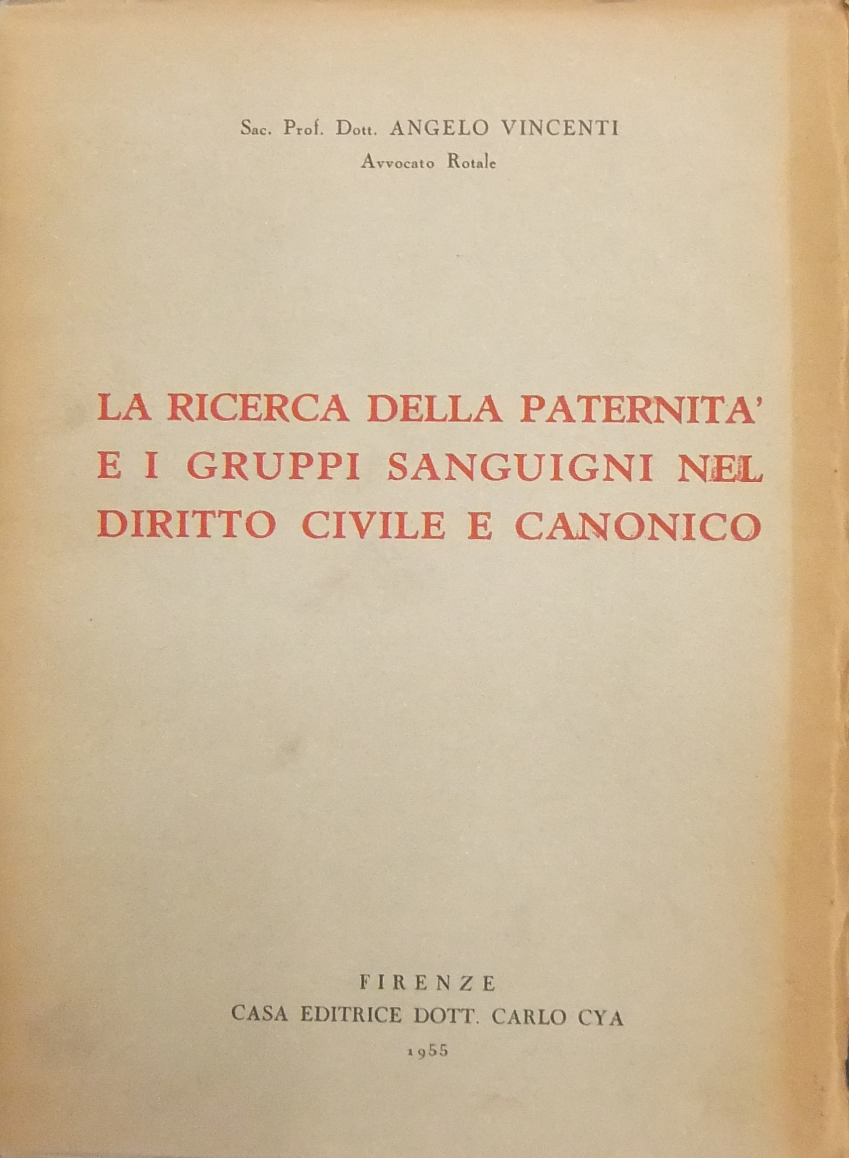 La ricerca della paternità e i gruppi sanguigni 