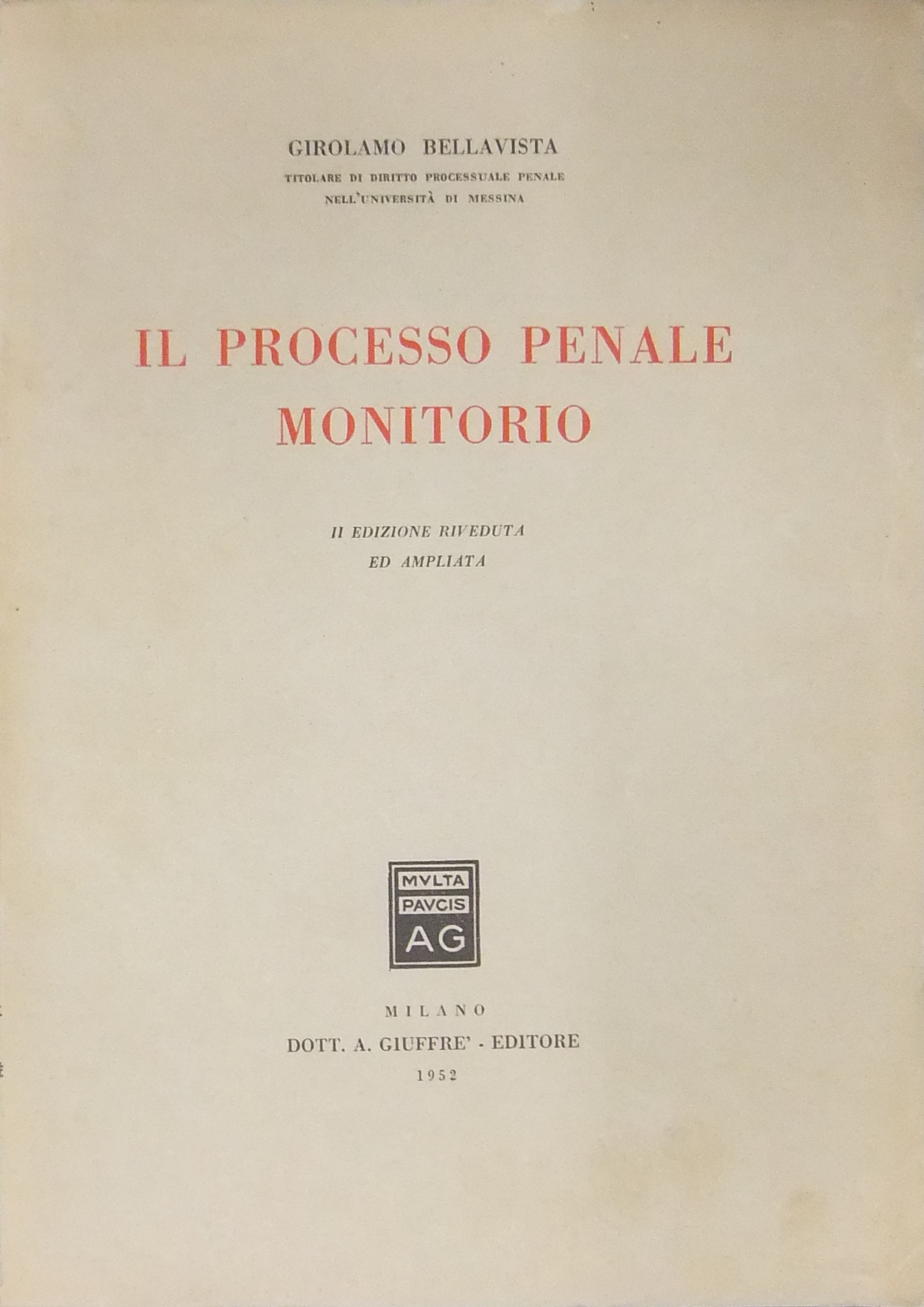 Il processo penale monitorio