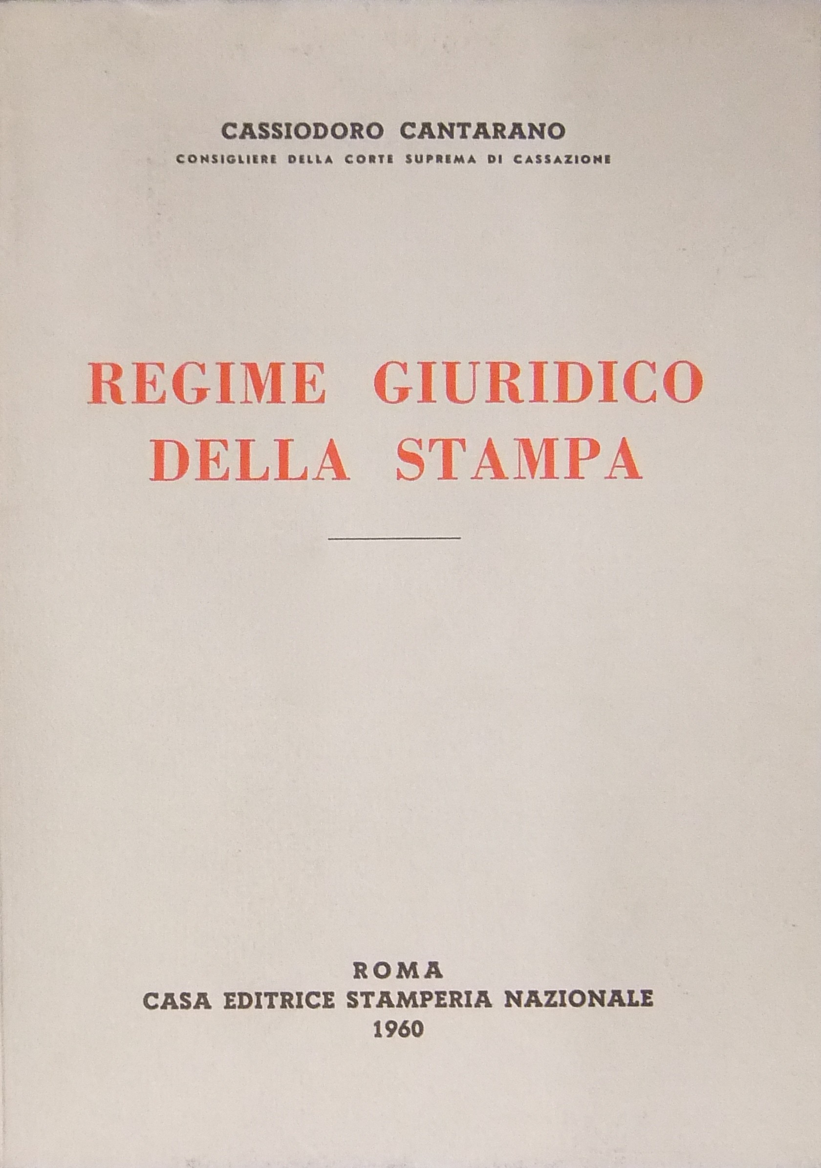 Regime giuridico della stampa