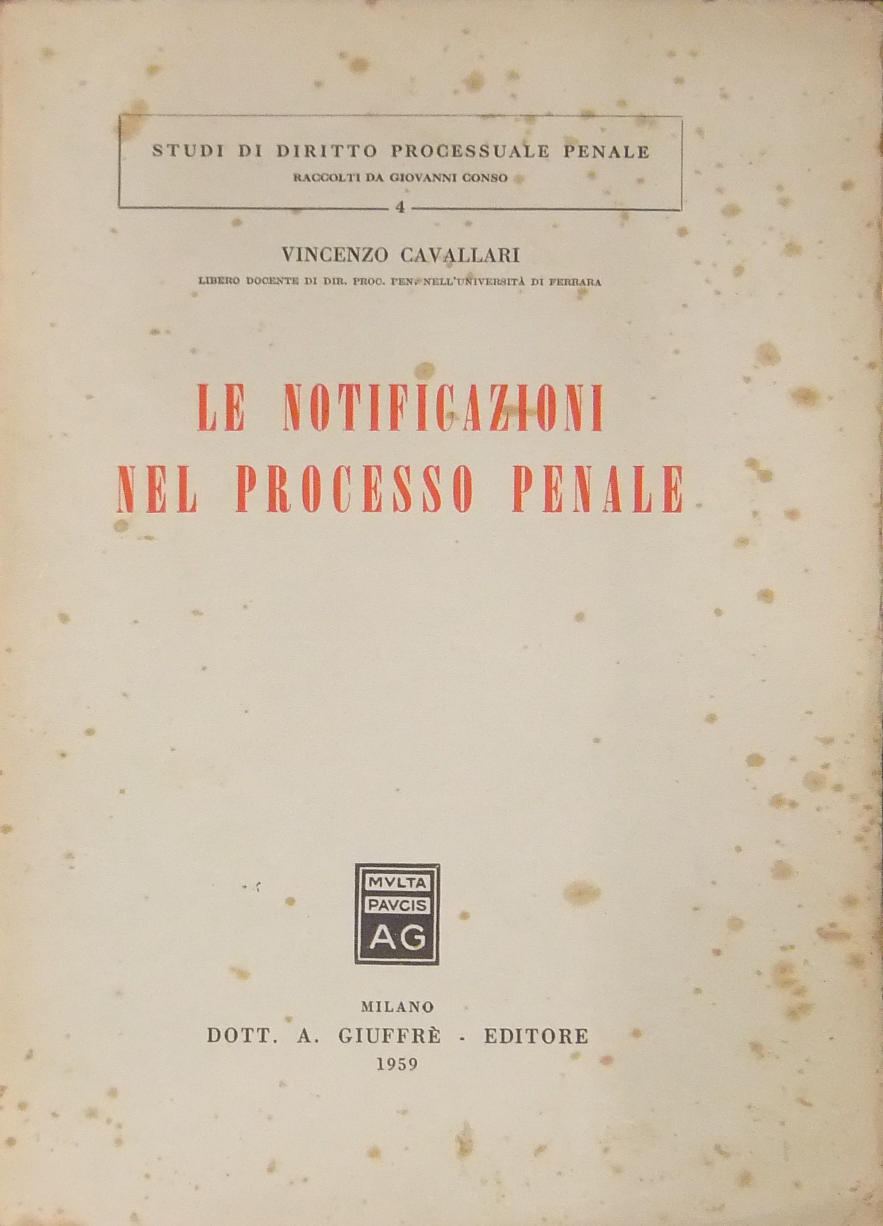 Le notificazioni nel processo penale