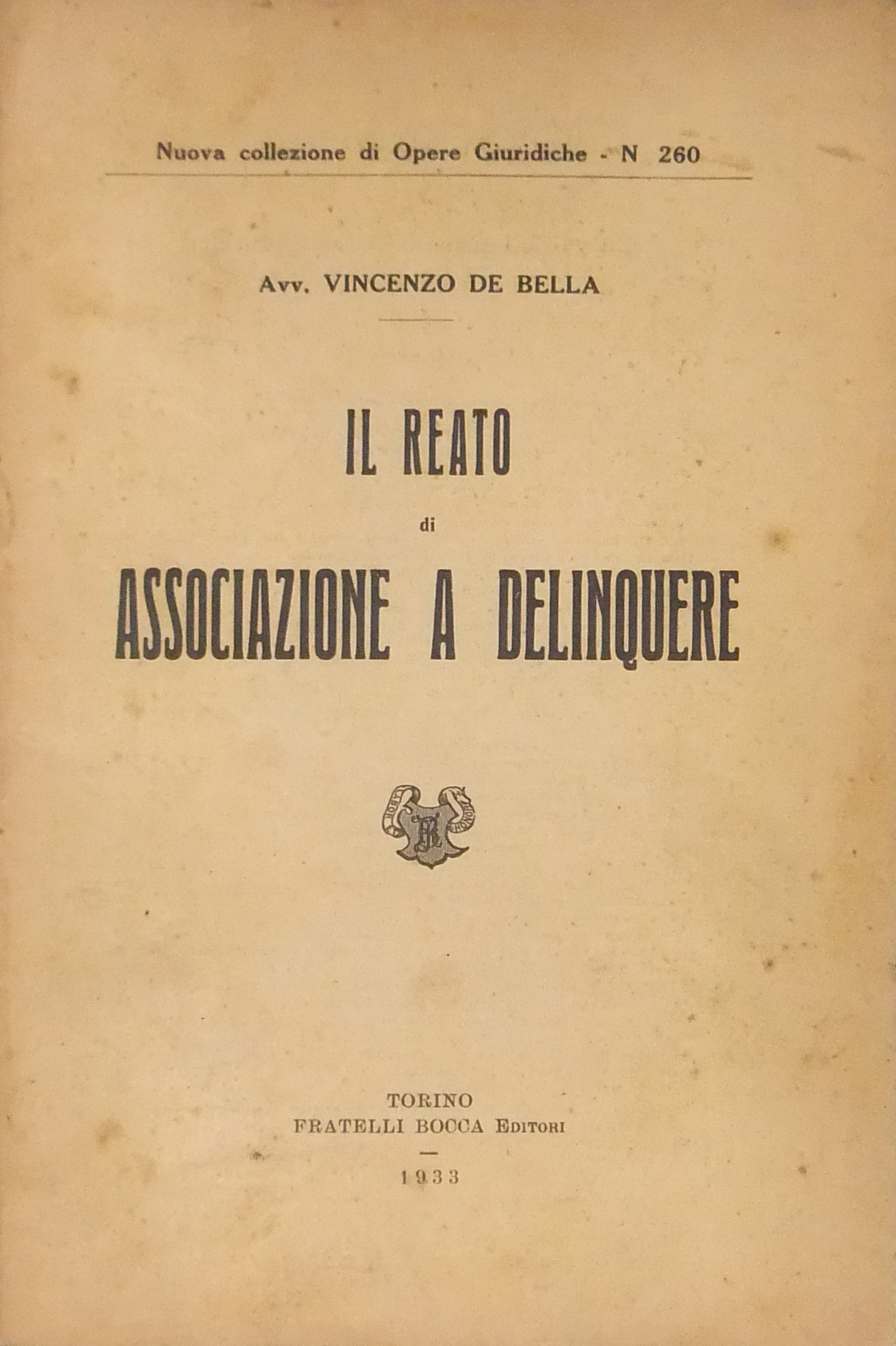 Il reato di associazione a delinquere