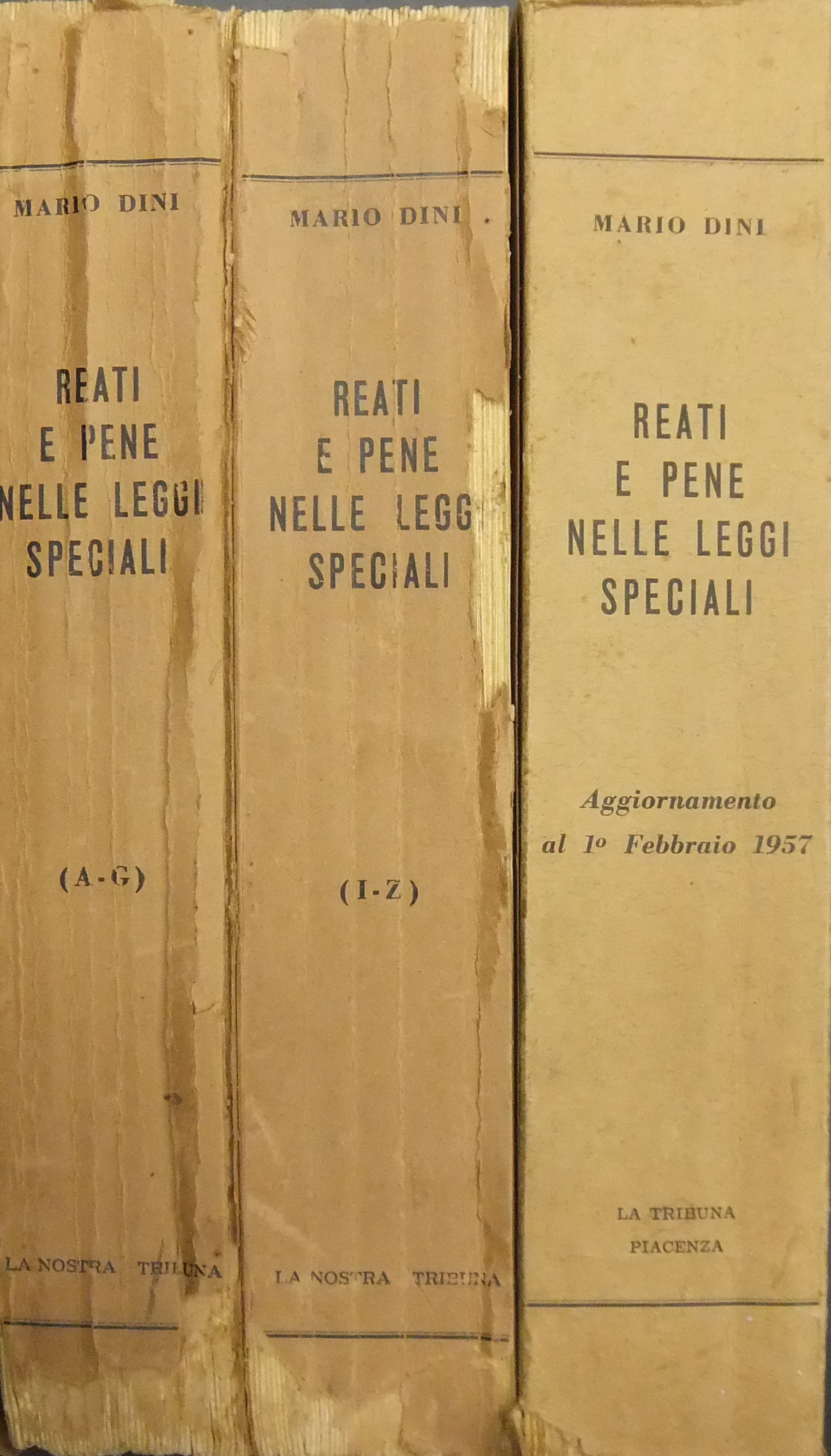 Reati e pene nelle leggi speciali.