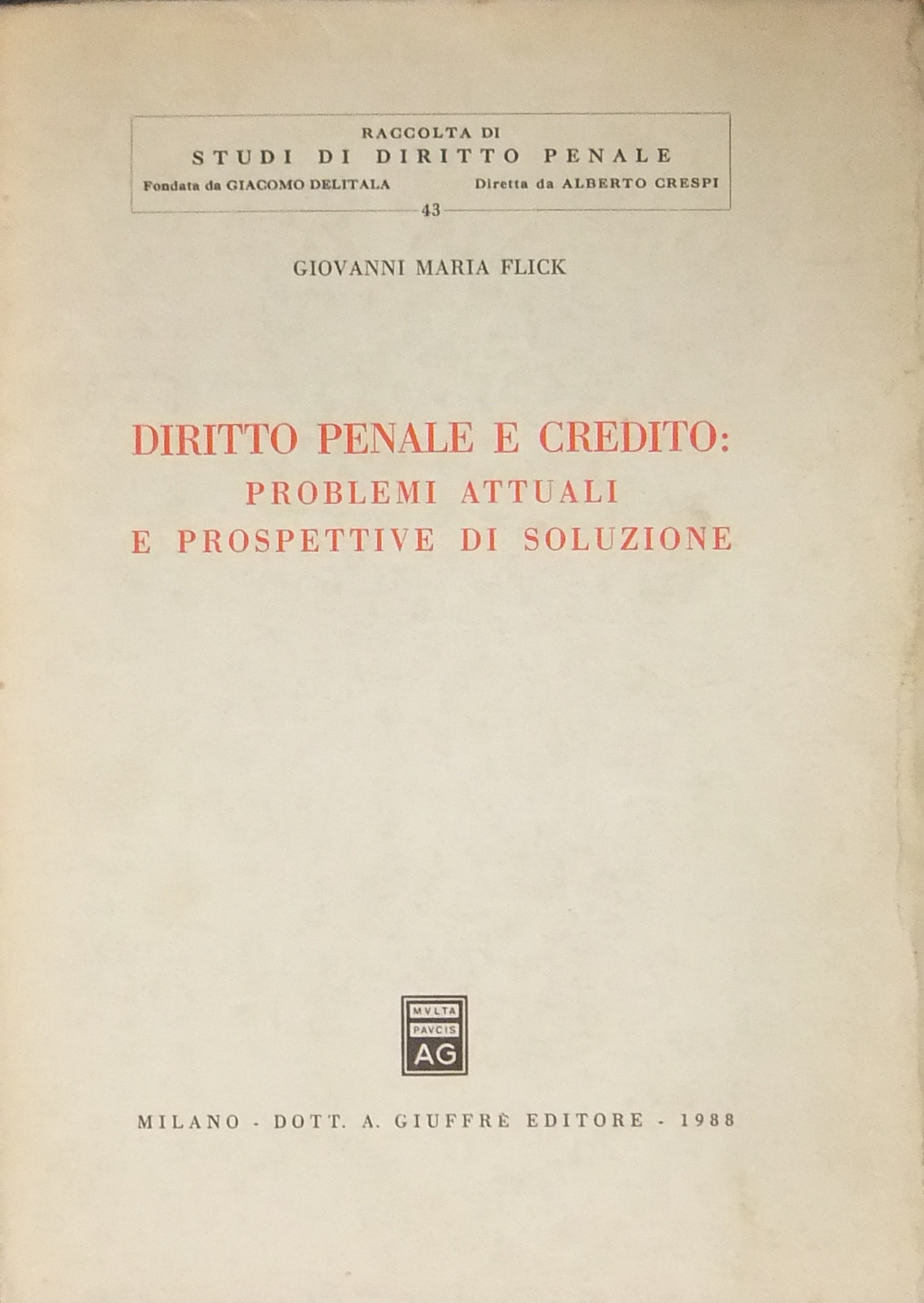 Diritto penale e credito 