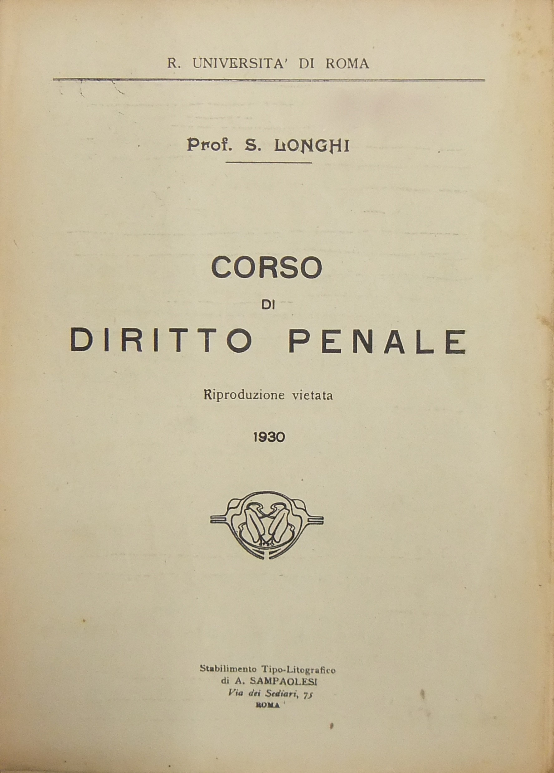 Corso di diritto penale