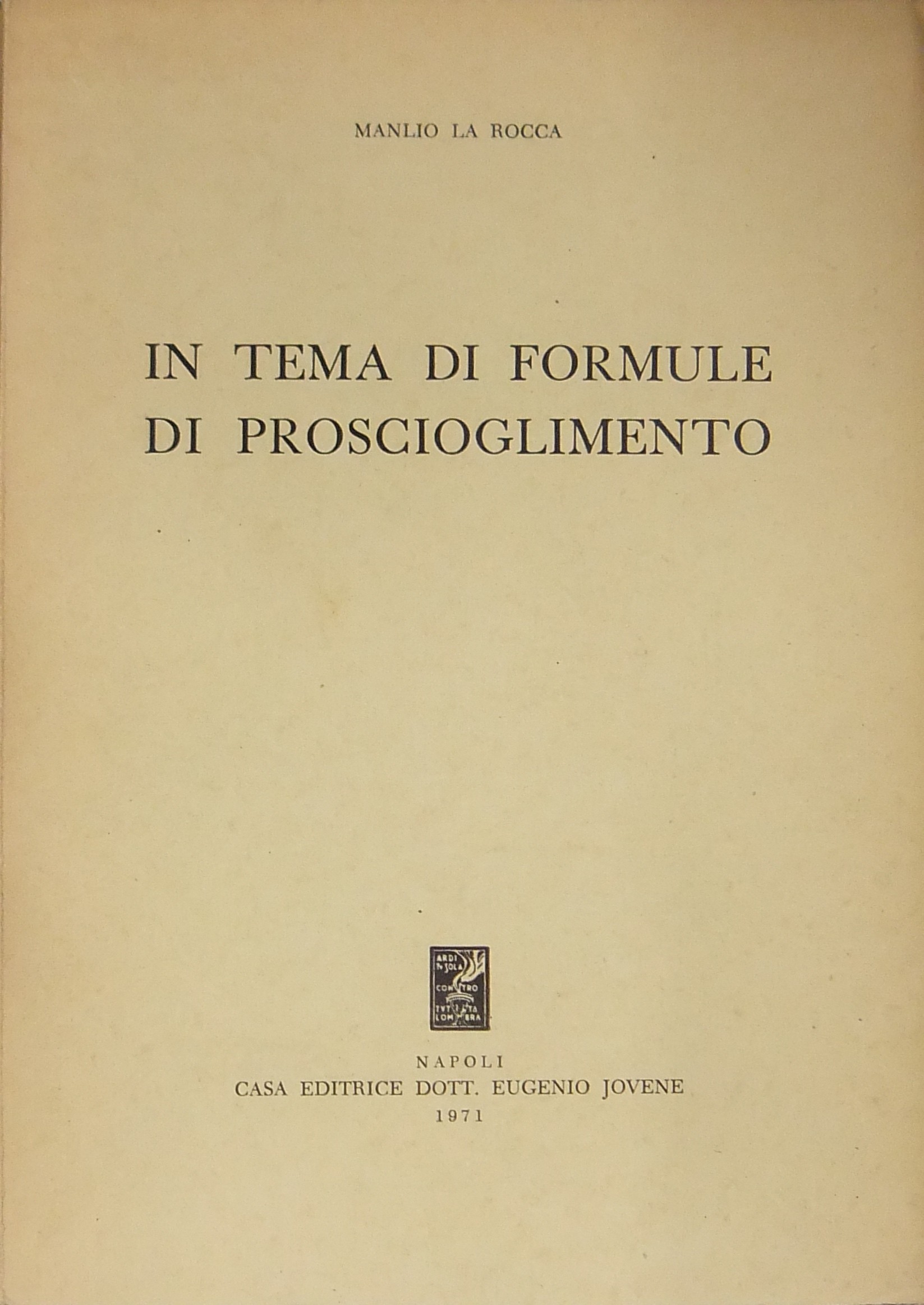 In tema di formule di proscioglimento
