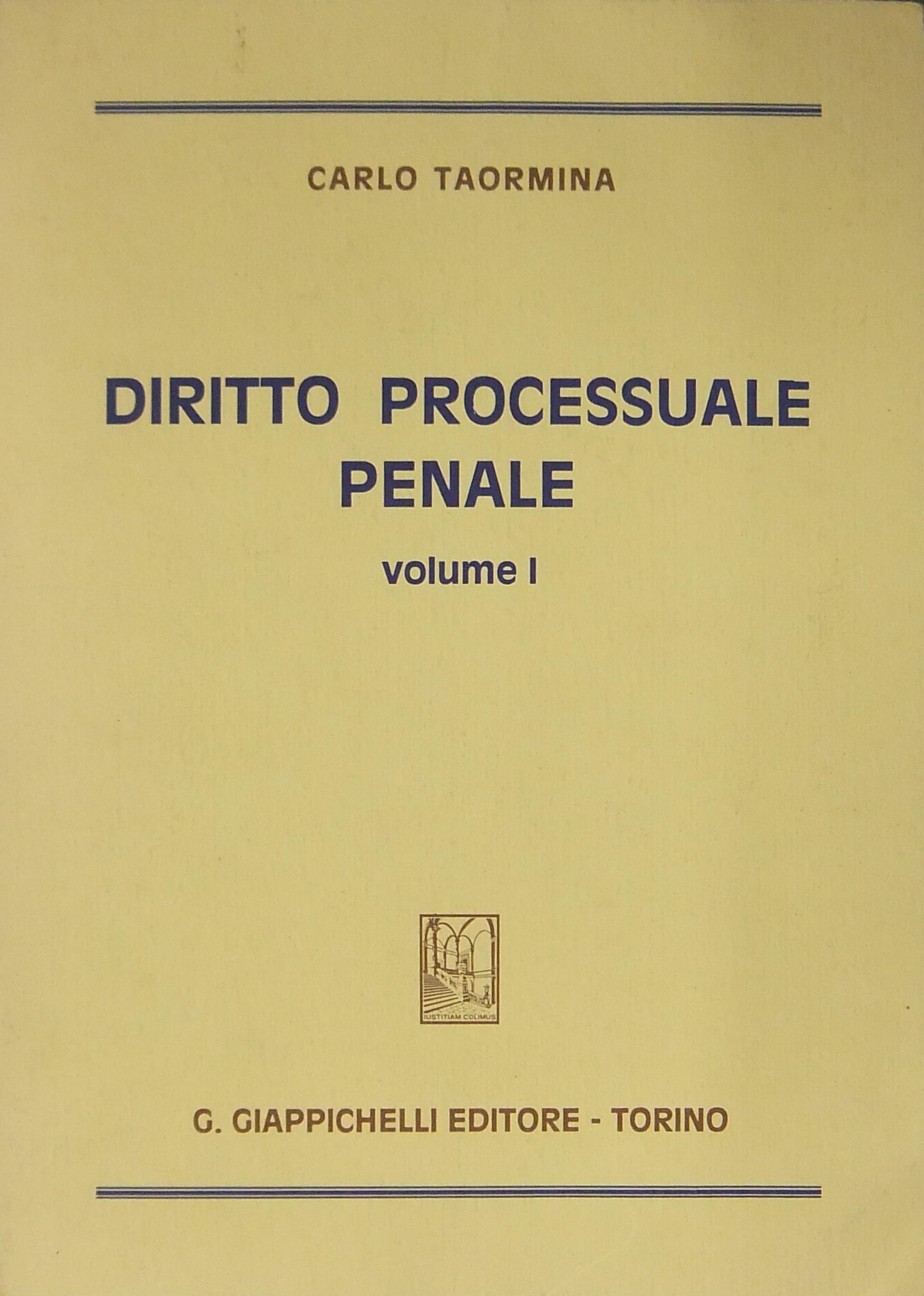Diritto processuale penale.