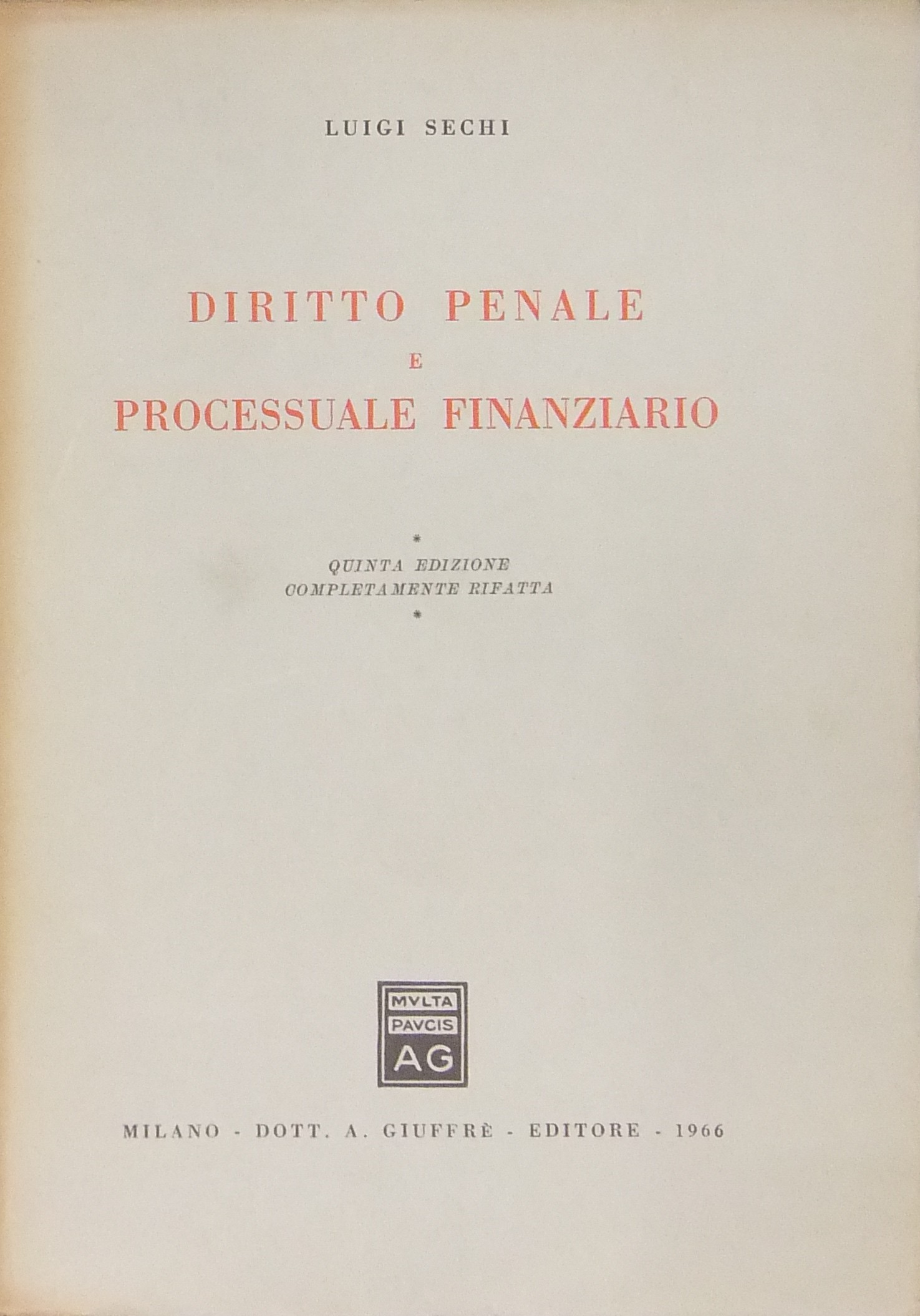 Diritto penale e processuale finanziario