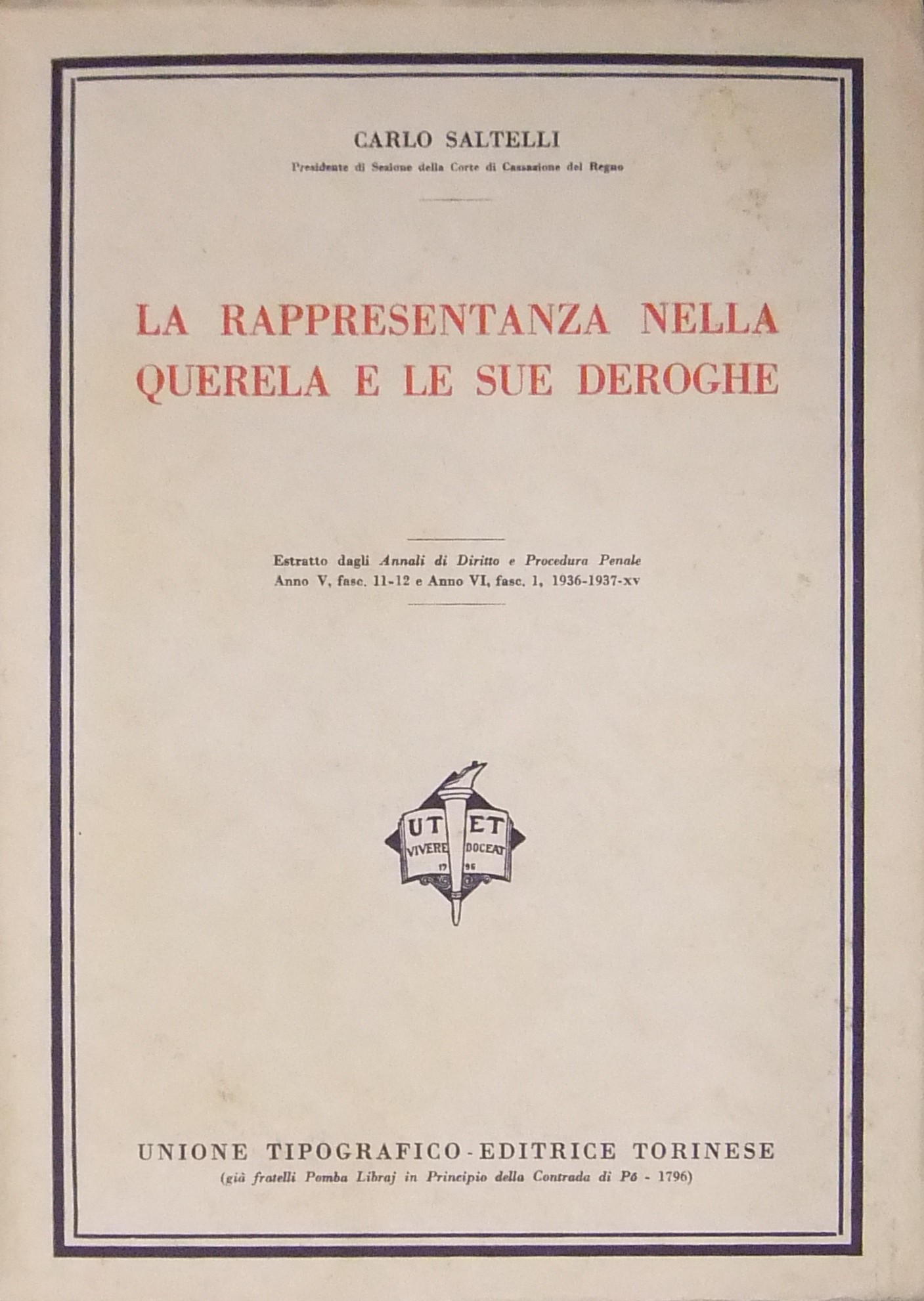 La rappresentanza nella querela e le sue deroghe