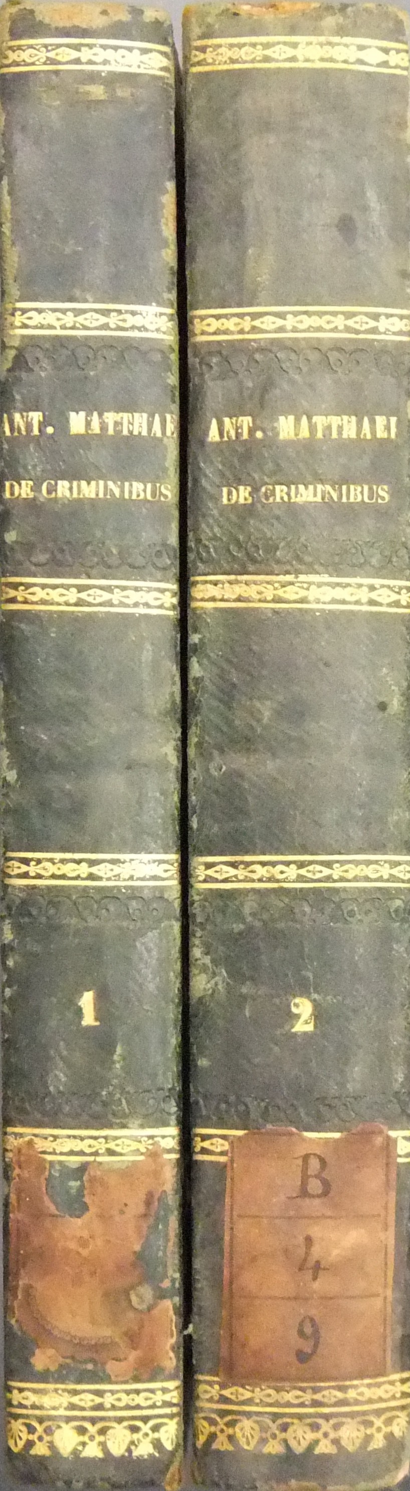 Antonii Matthaei.. Commentarius ad Lib XLVII et XLVIII Dig. De criminibus