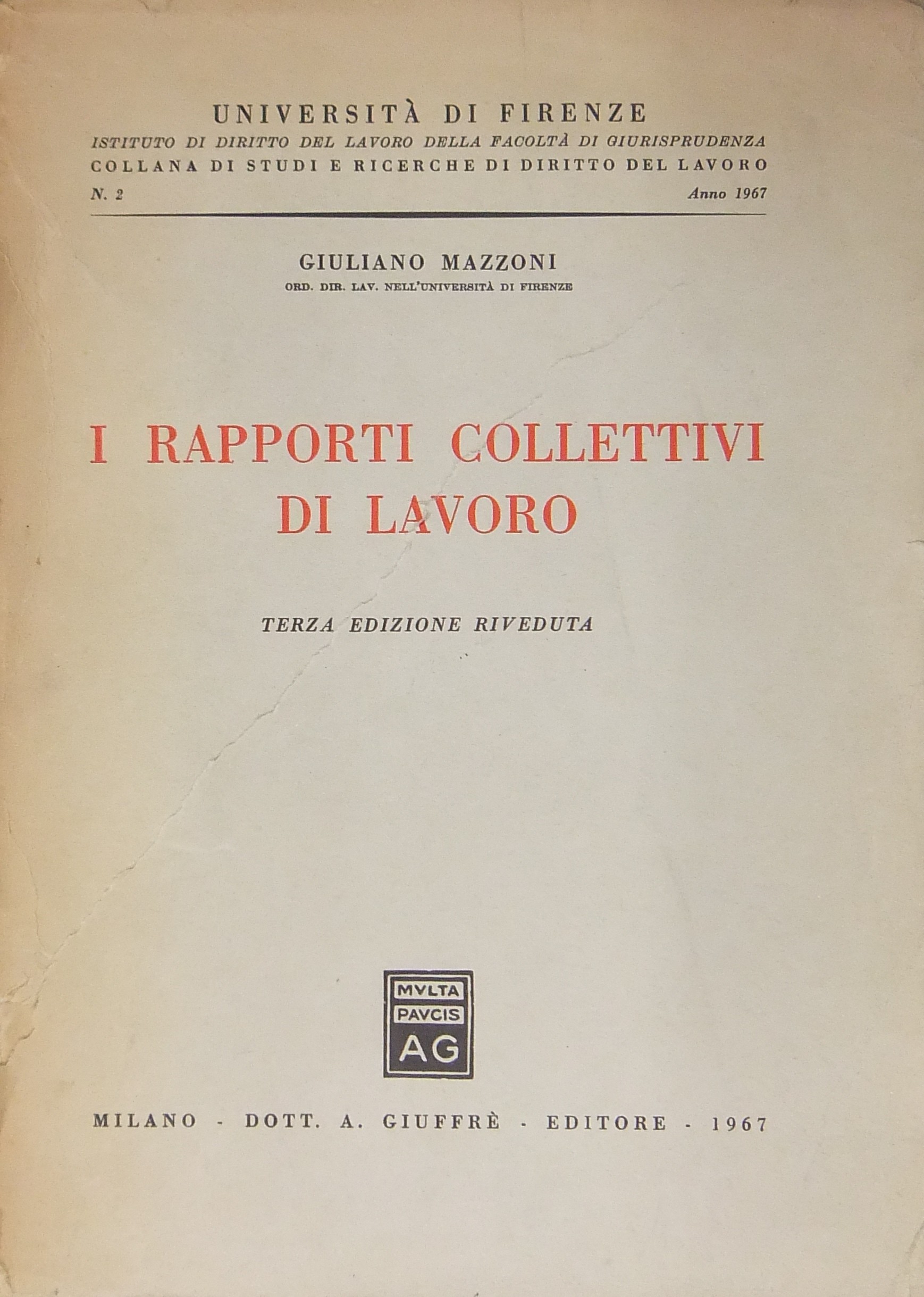 I rapporti collettivi di lavoro