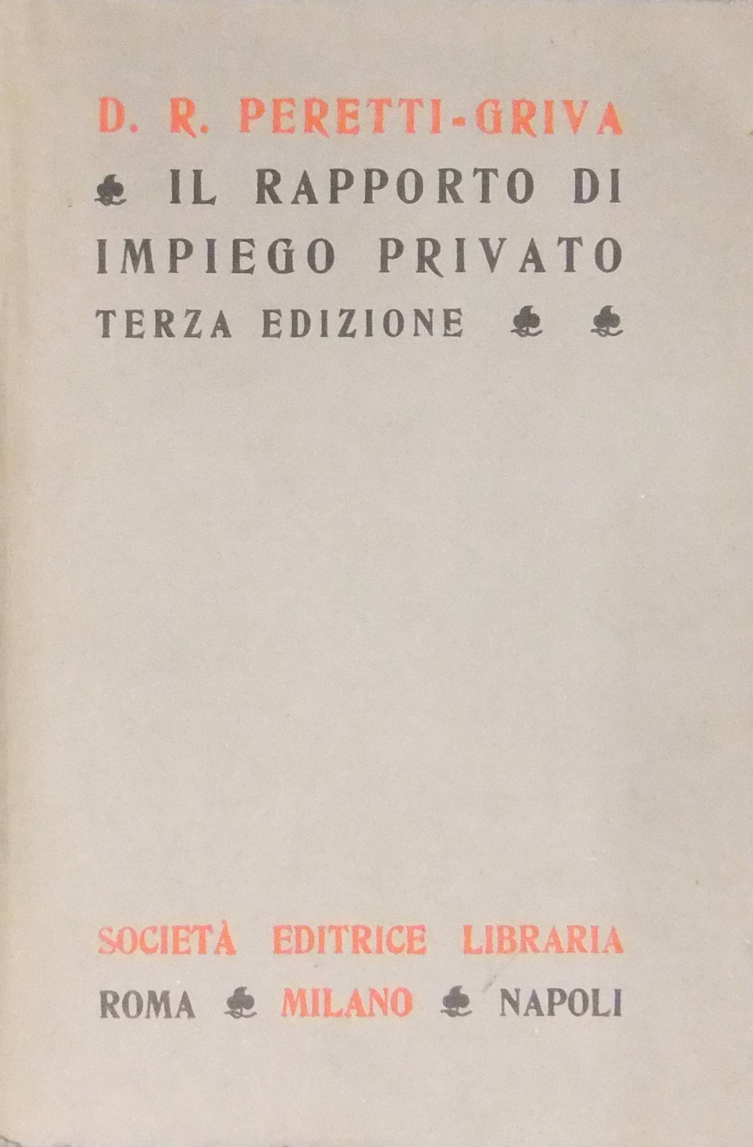 Il rapporto di impiego privato