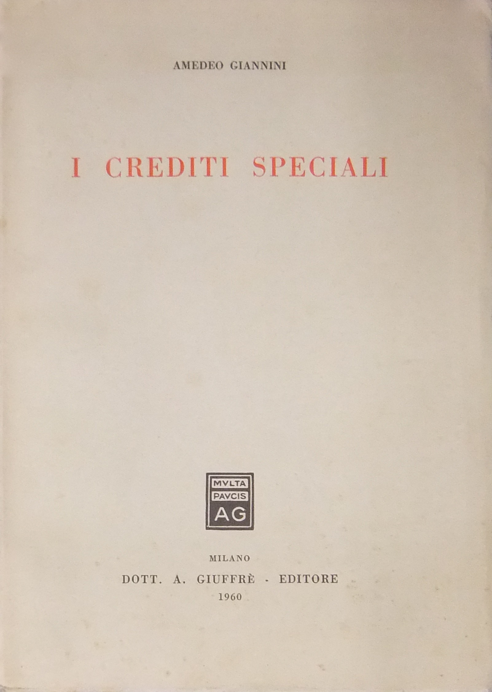 I crediti speciali
