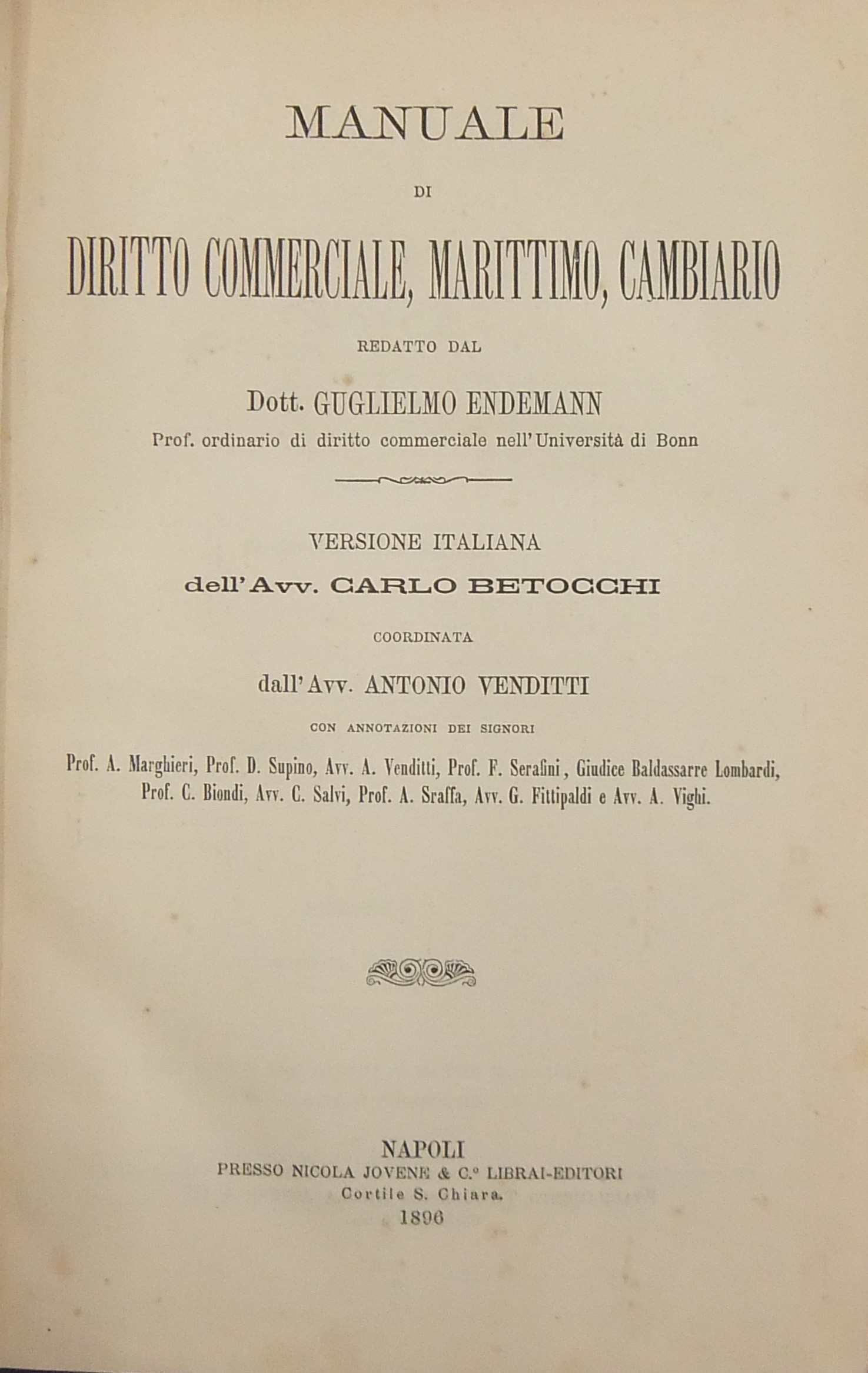 Manuale di diritto commerciale marittimo cambiario
