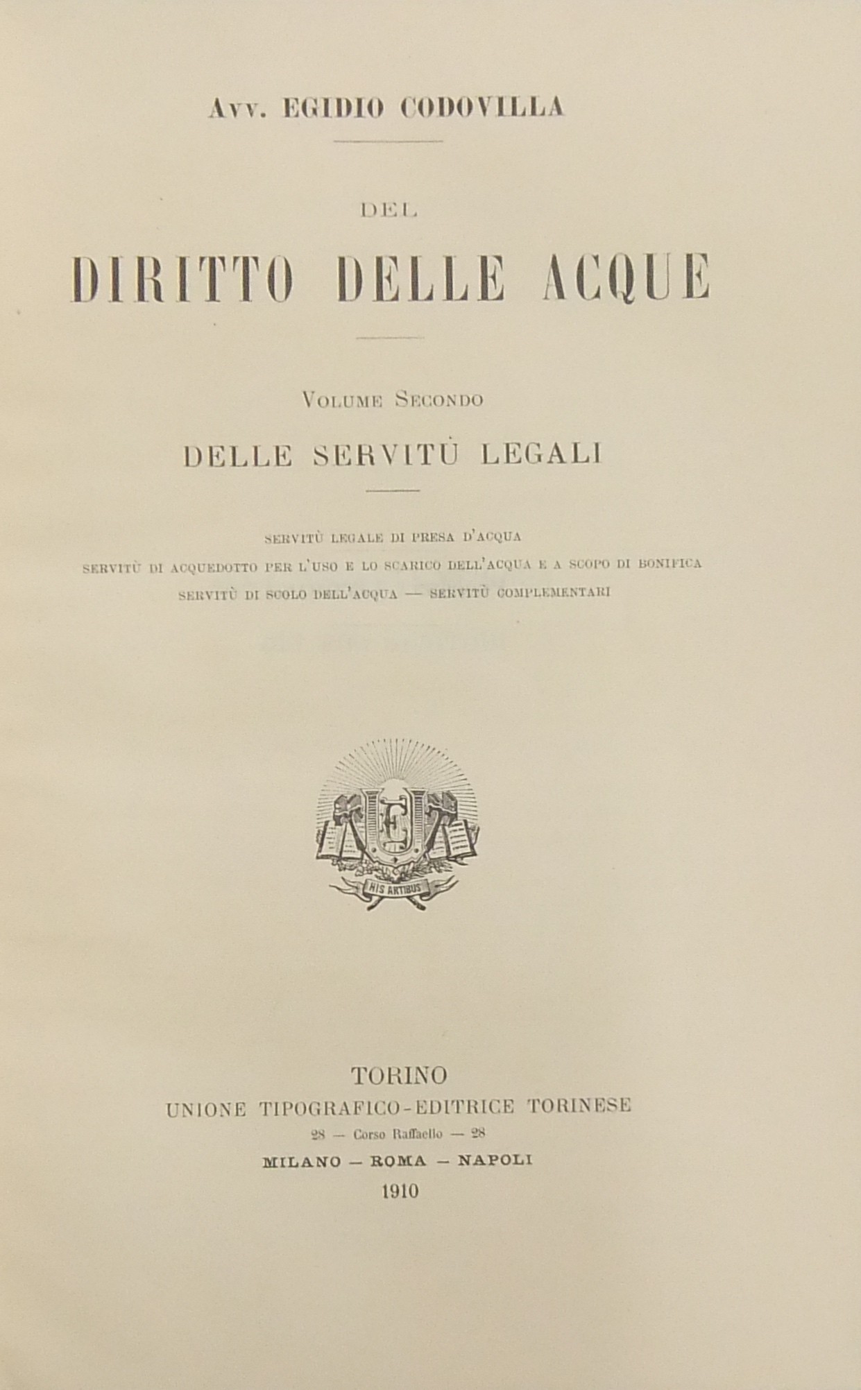 Del diritto delle acque