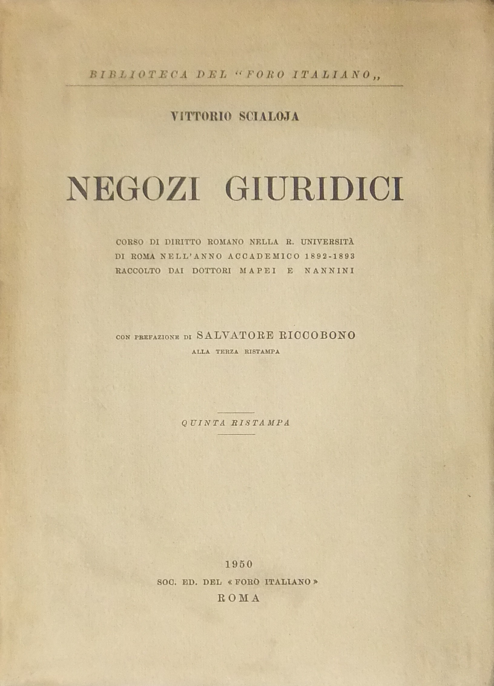 Negozi giuridici.