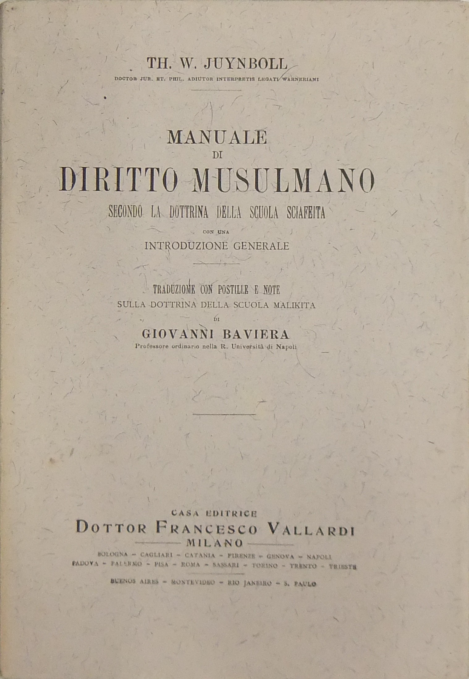 Manuale di diritto musulmano