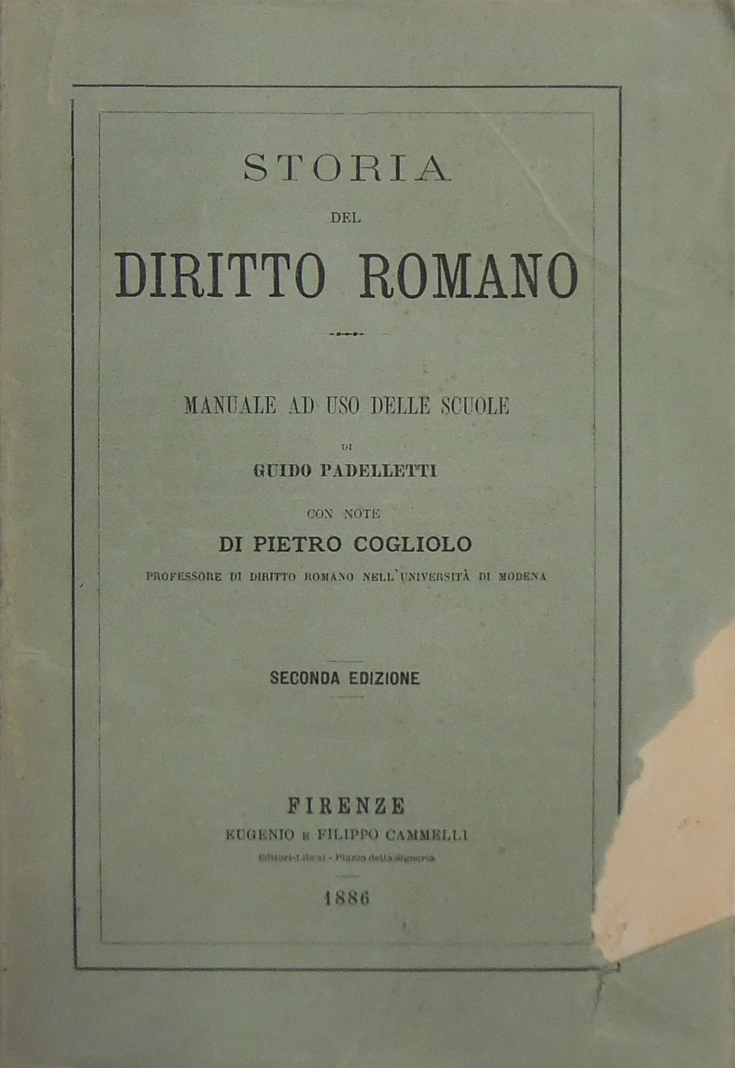 Storia del diritto romano.