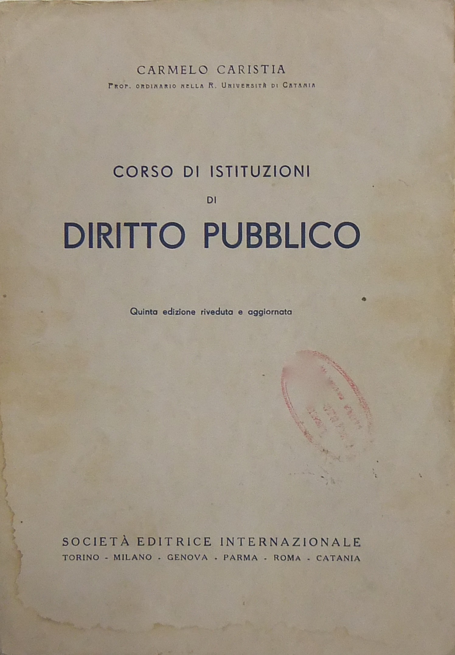 Corso di Istituzioni di diritto pubblico