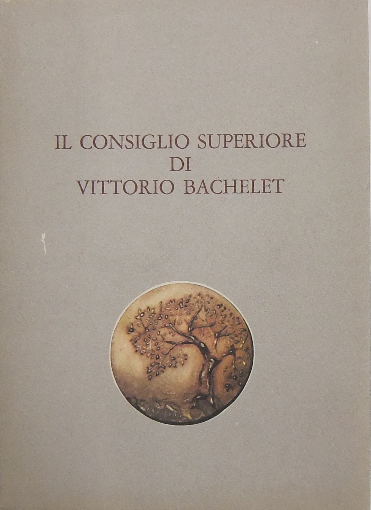 Il Consiglio Superiore di Vittorio Bachelet