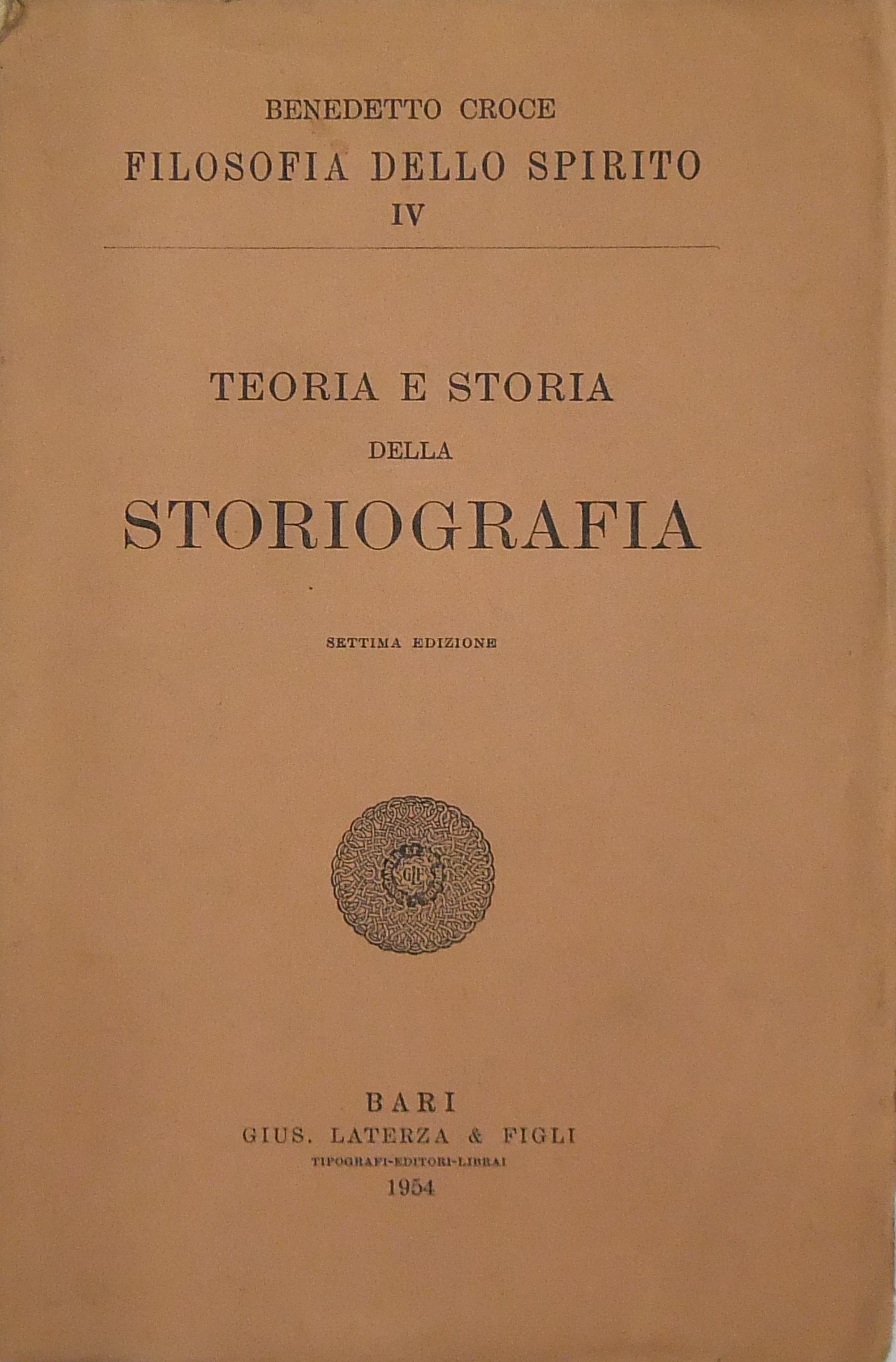 Teoria e storia della storiografia