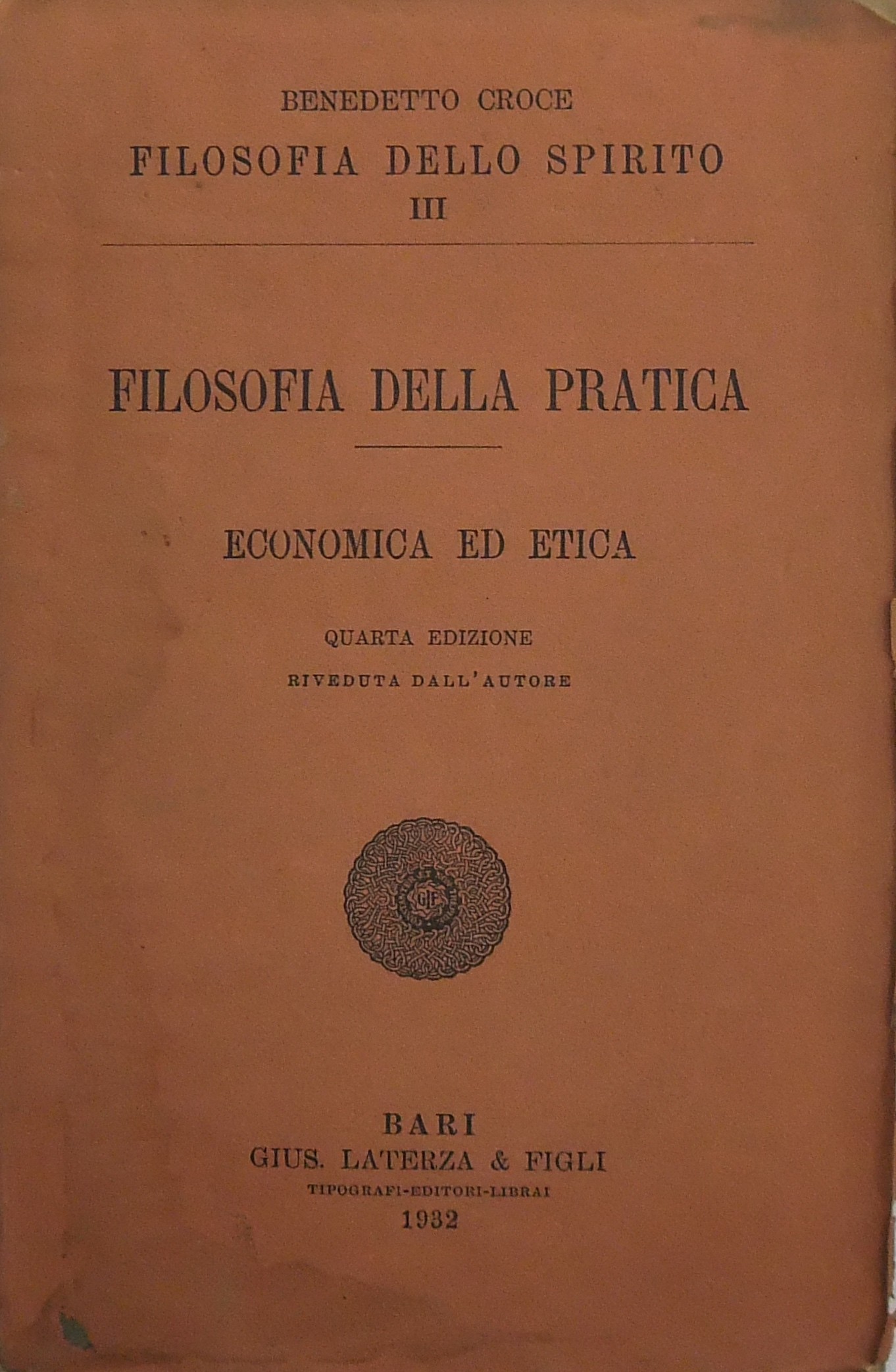 Filosofia della pratica economica ed etica