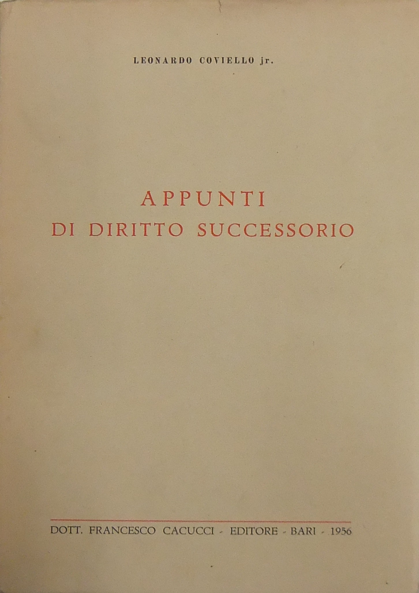 Appunti di diritto successorio