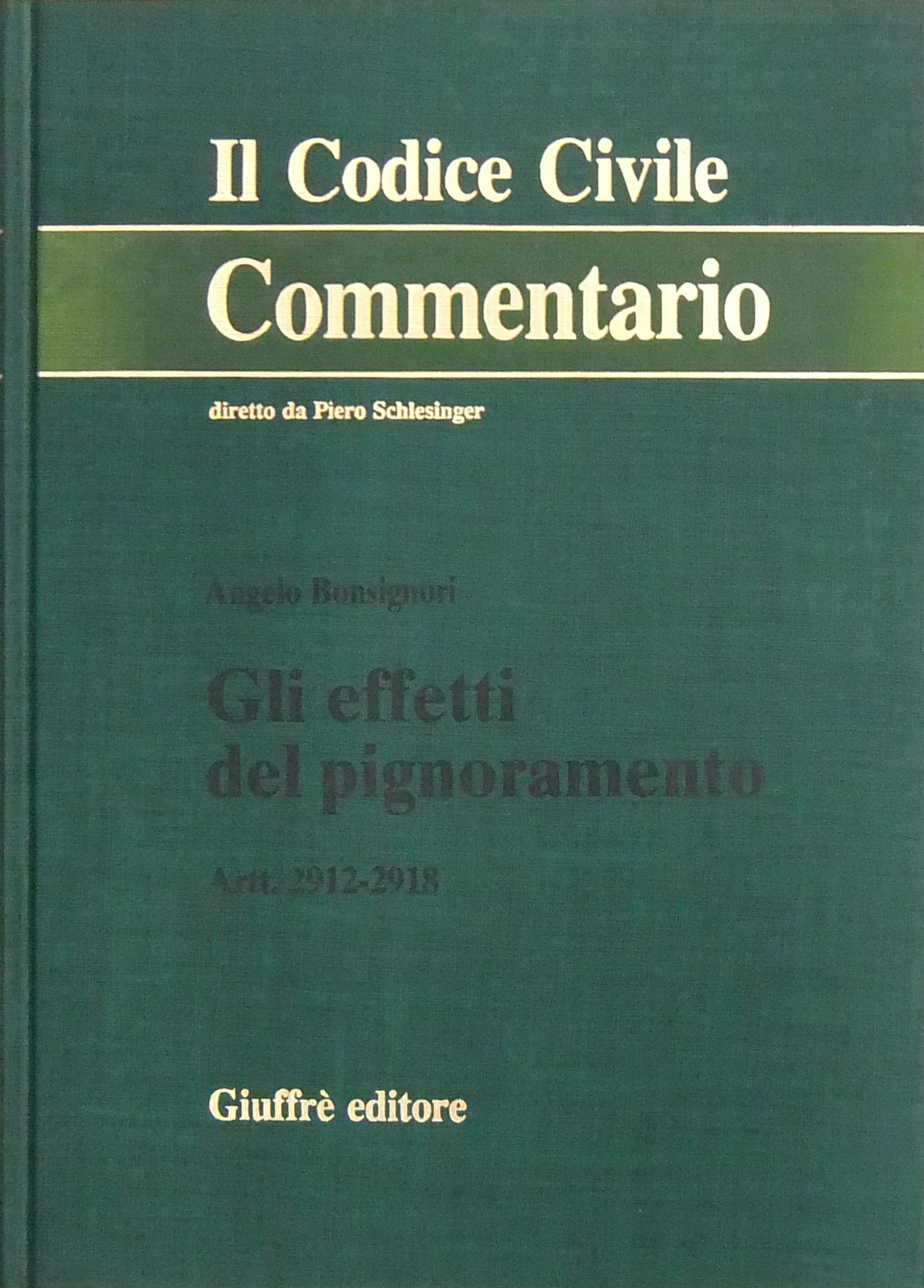 Gli effetti del pignoramento. Artt. 2912-2918