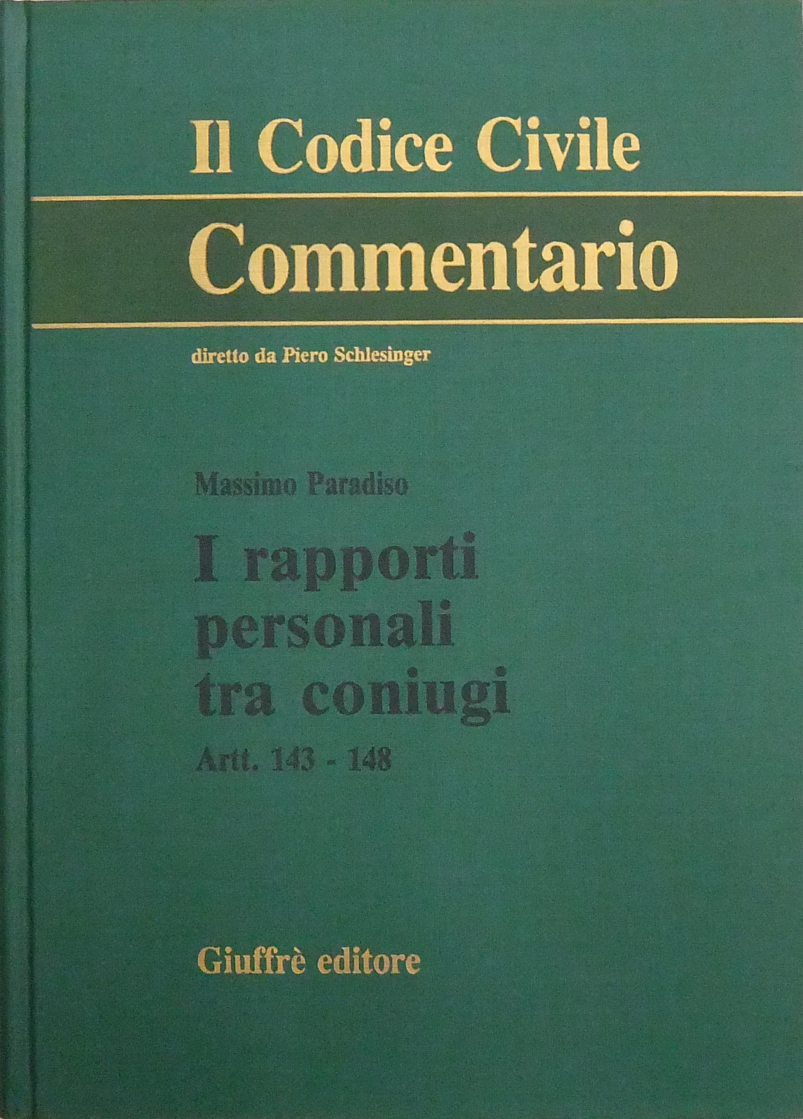 I rapporti personali tra coniugi. Artt. 143-148