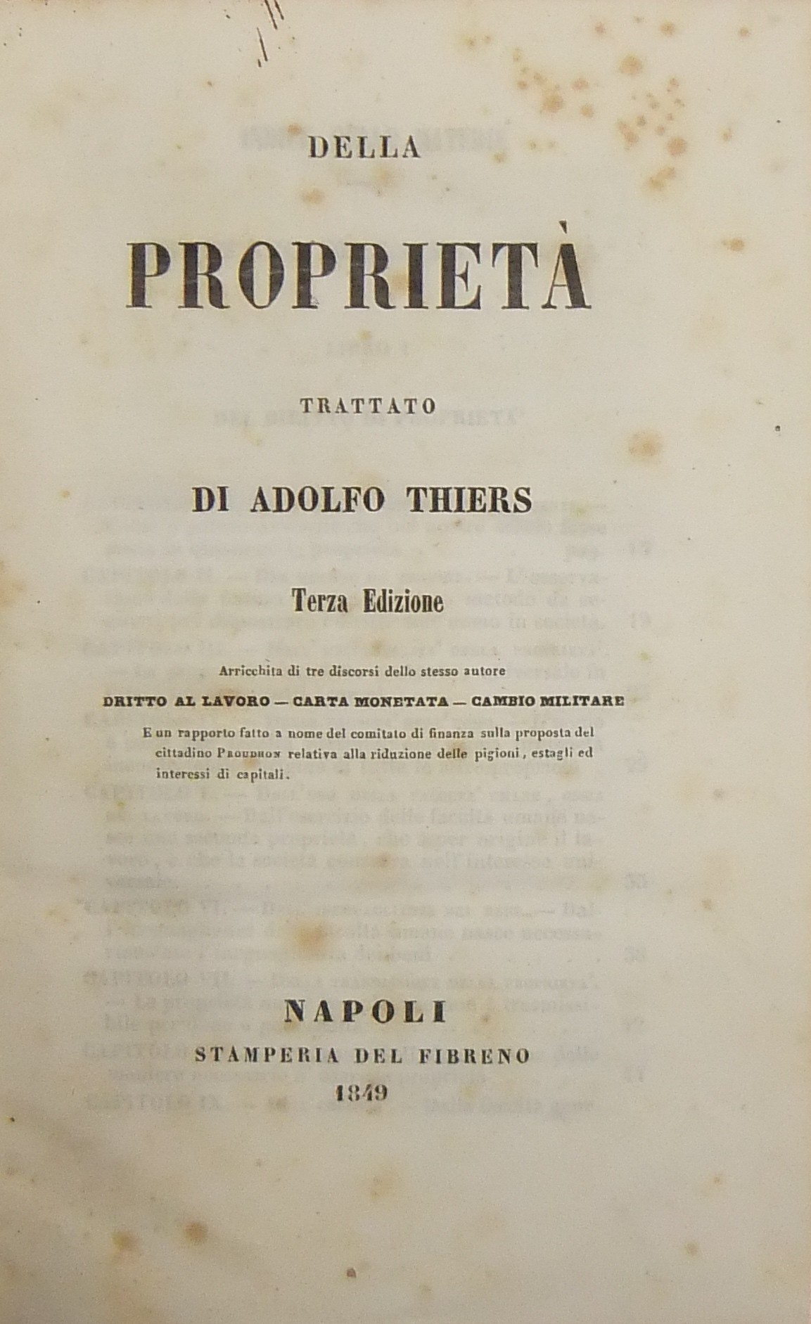 Della proprietà. Trattato