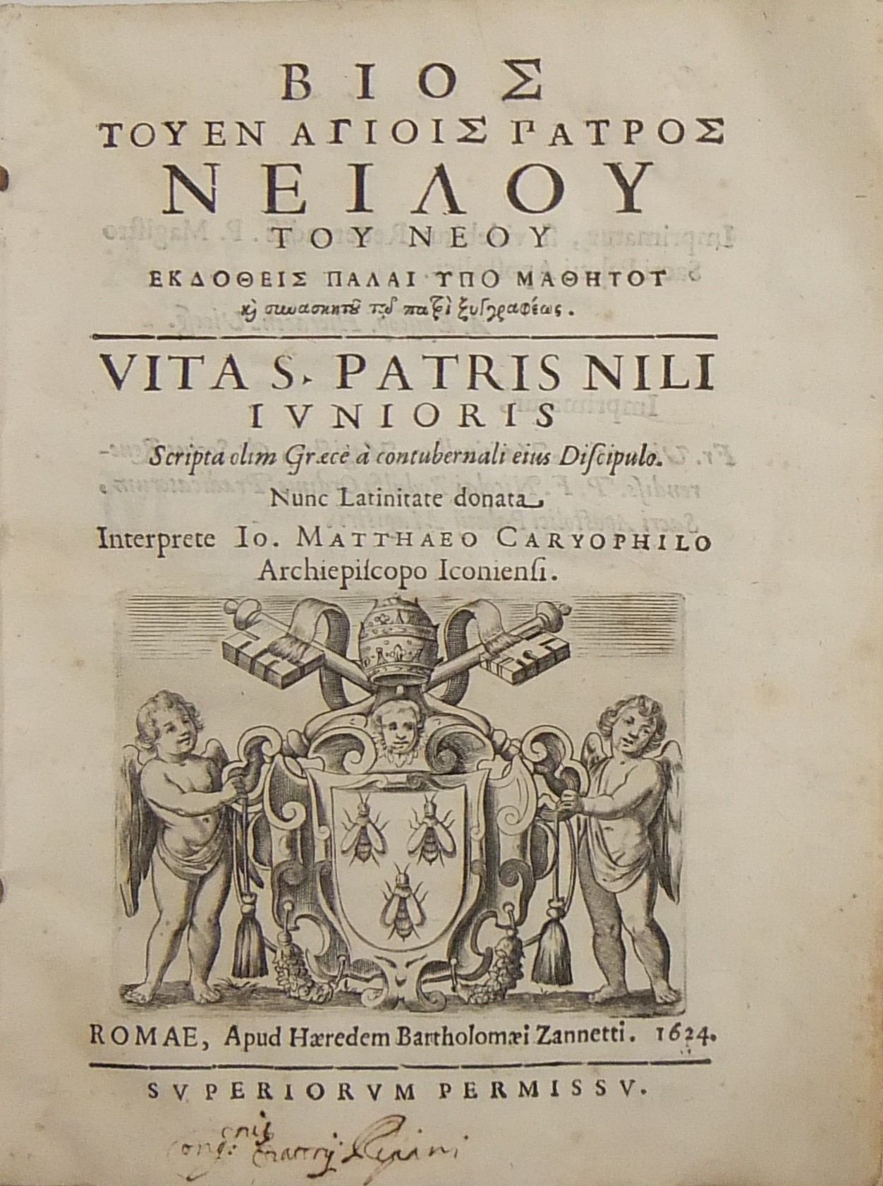 Vita S. Patris Nili iunioris