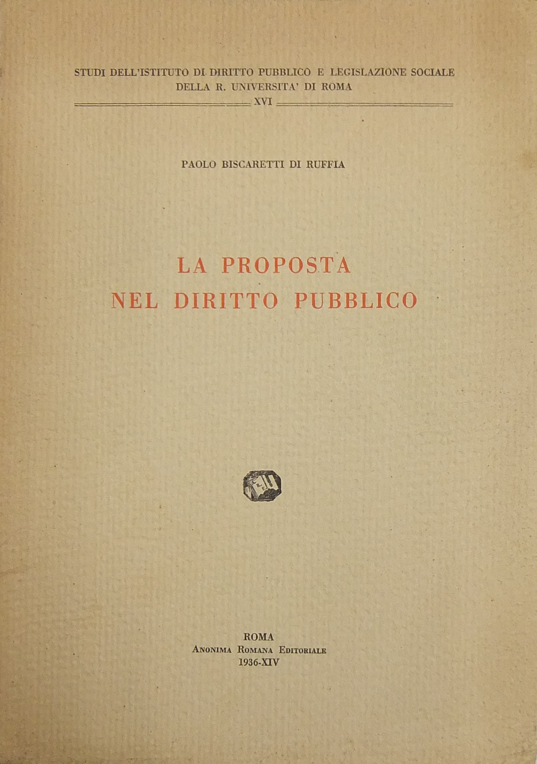 La proposta nel diritto pubblico