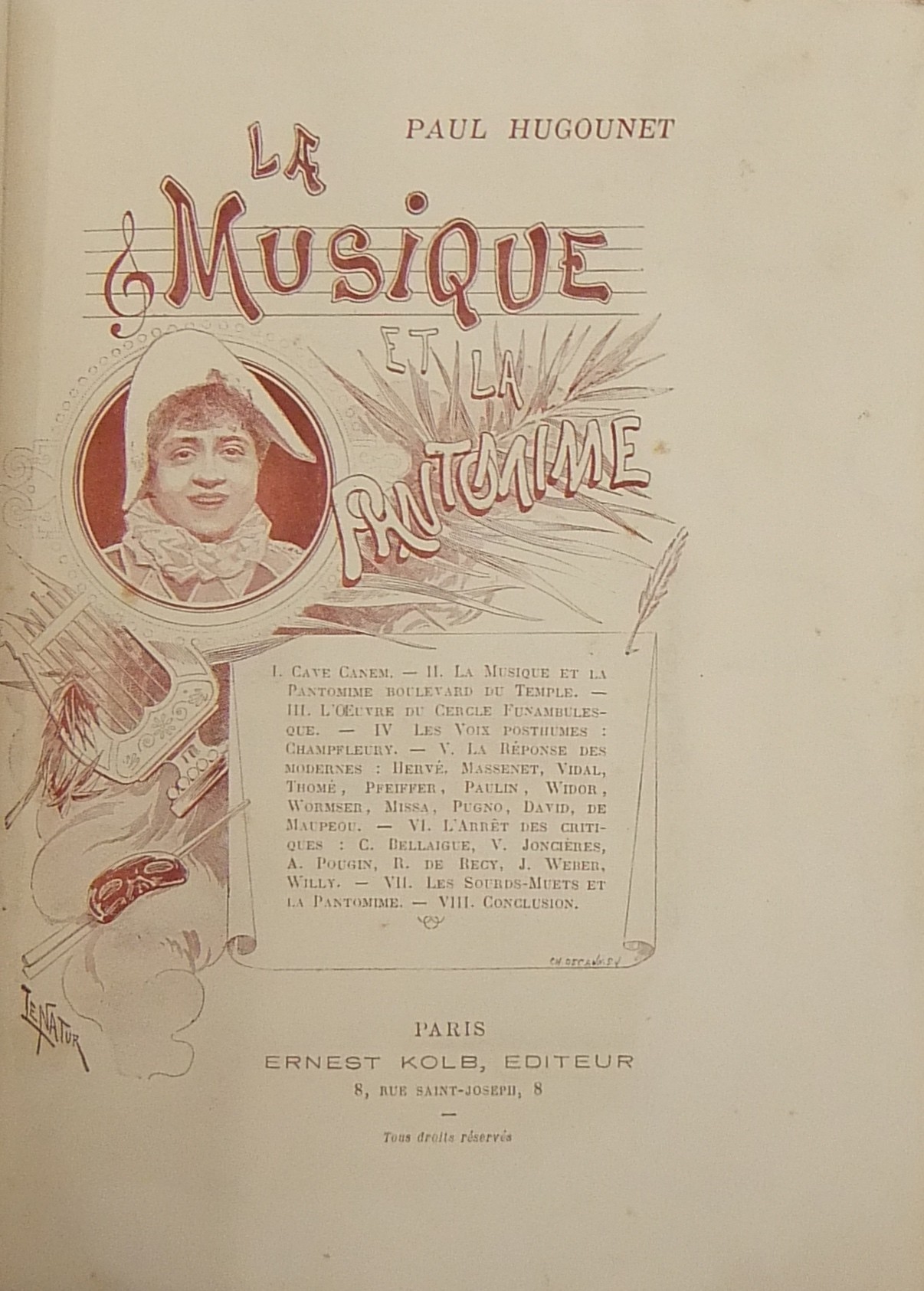 La musique et la pantomime 