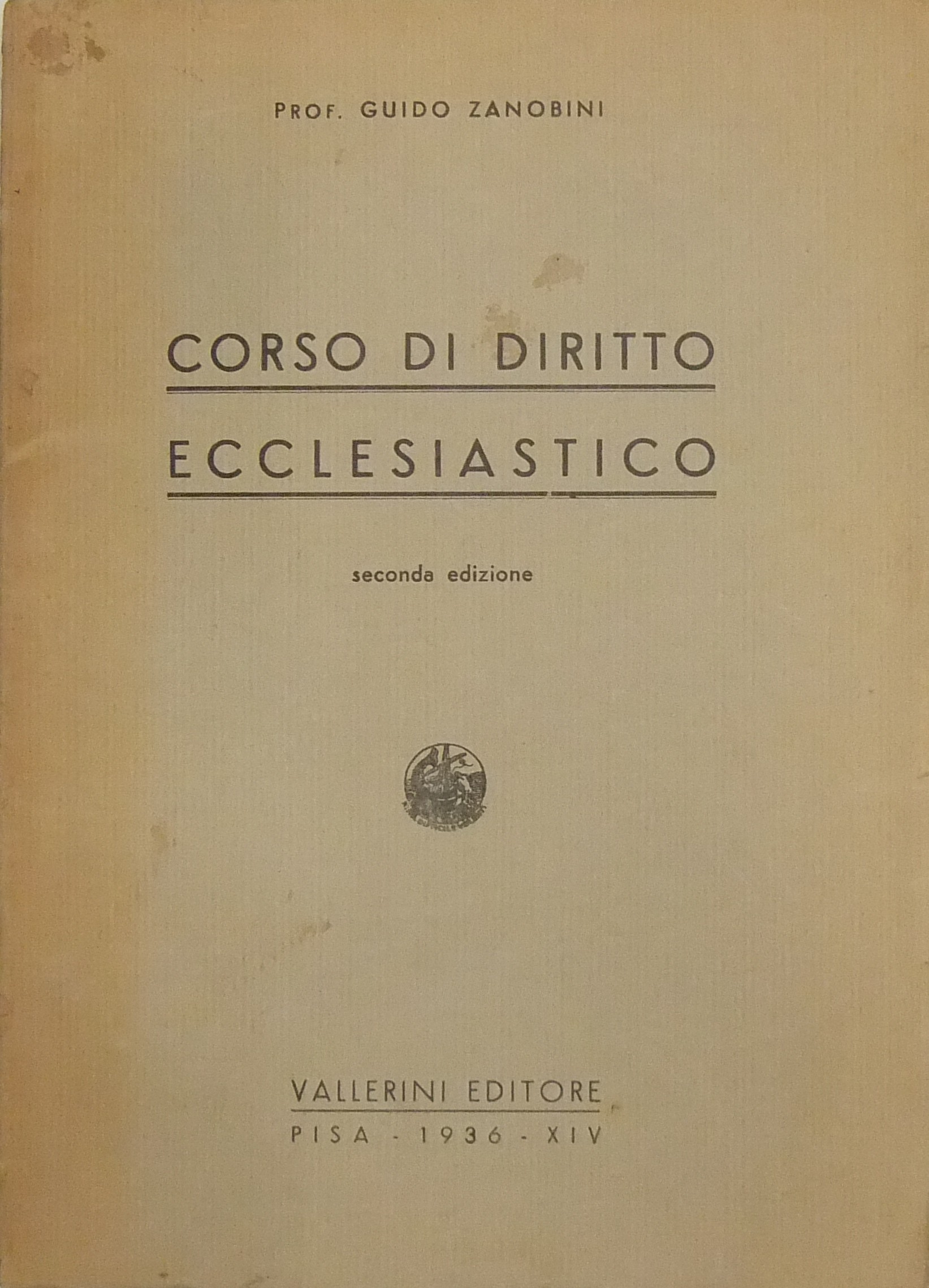 Corso di diritto ecclesiastico