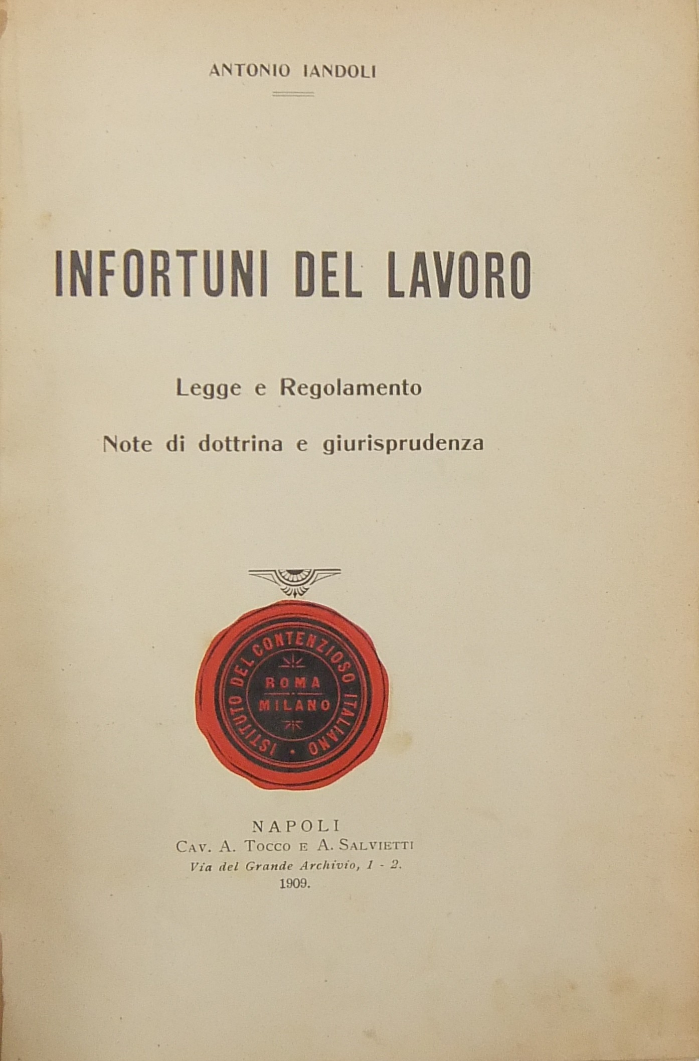 Infortuni del lavoro