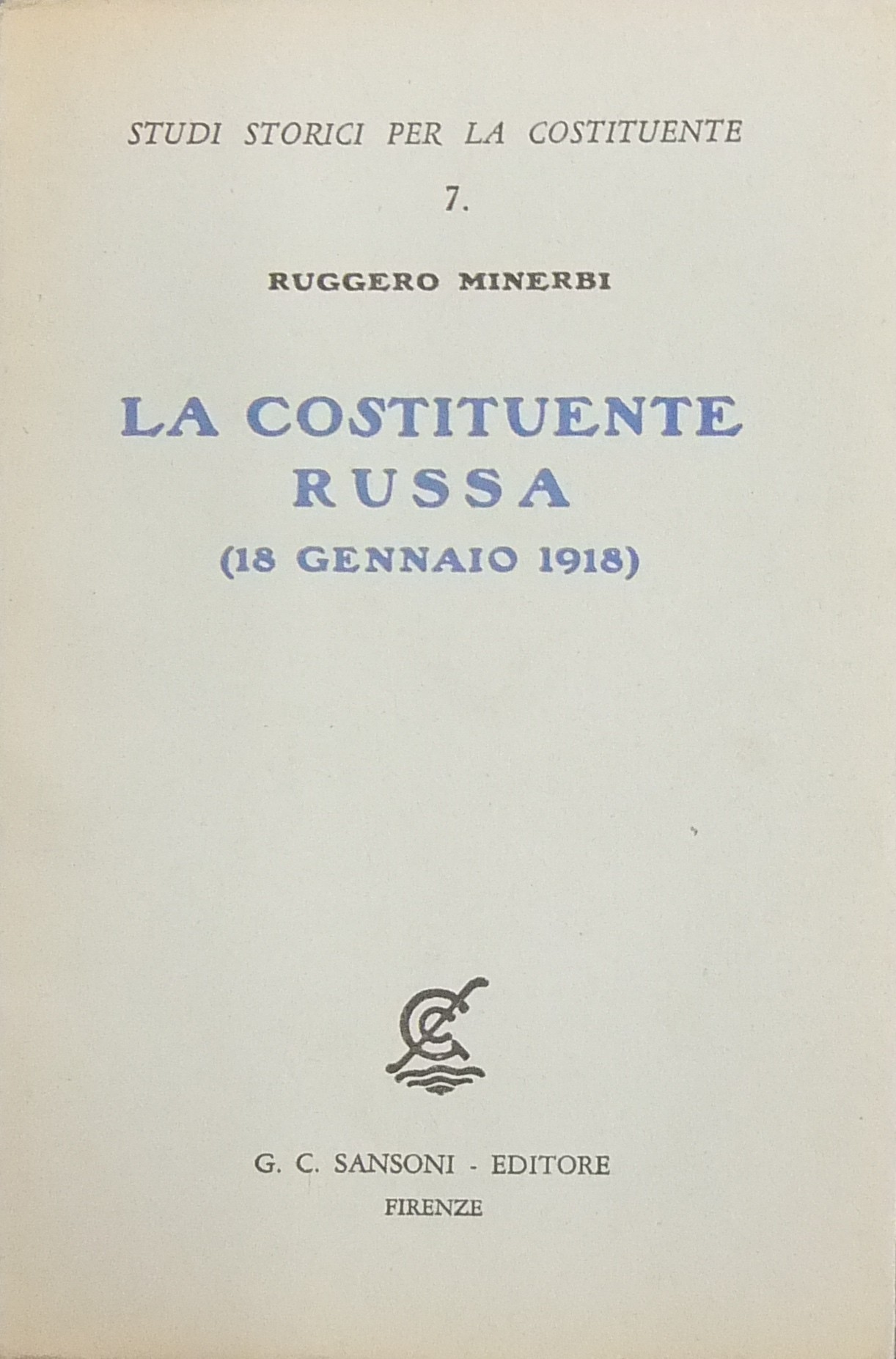 La Costituente Russa (18 gennaio 1918)