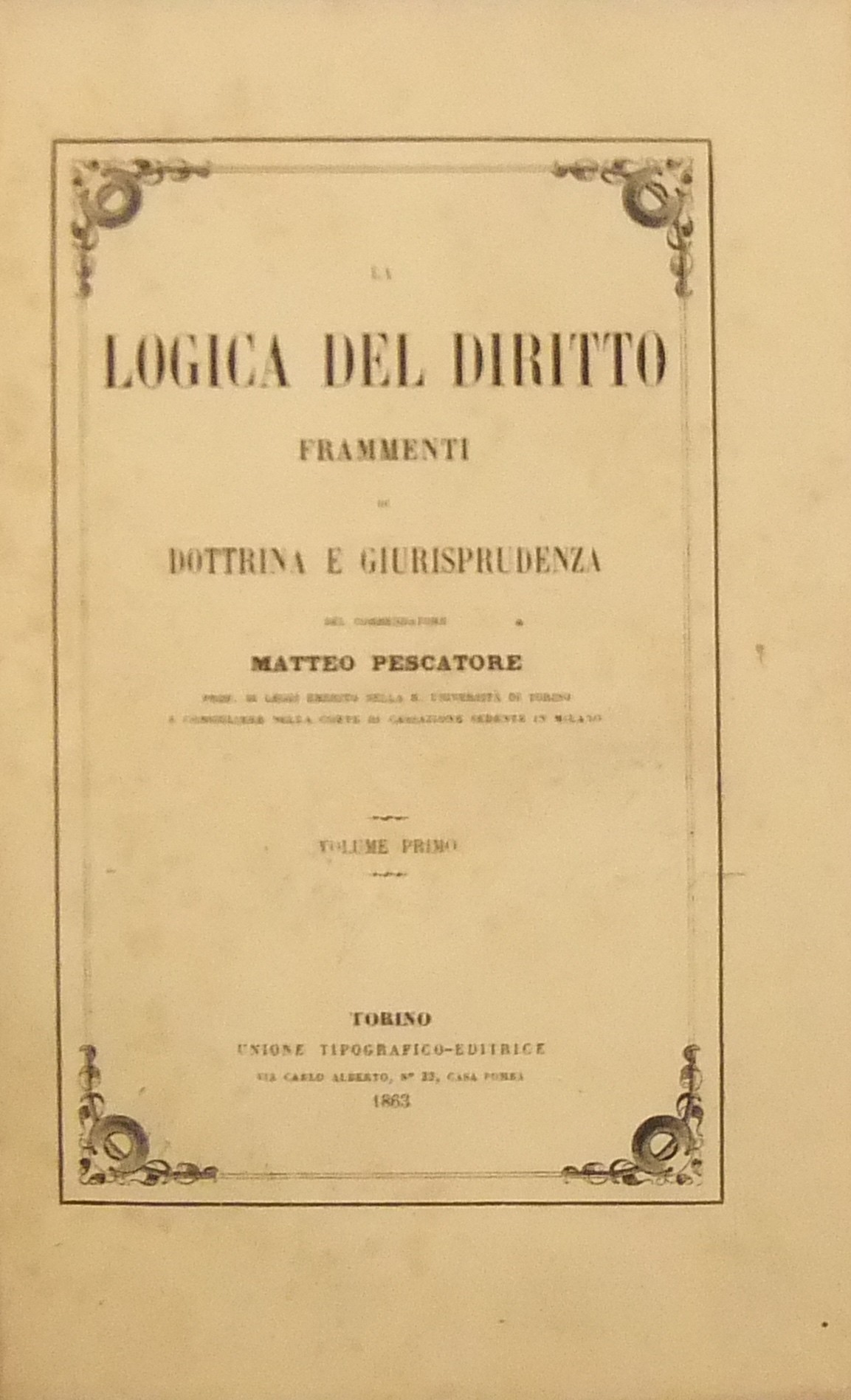 La logica del diritto.