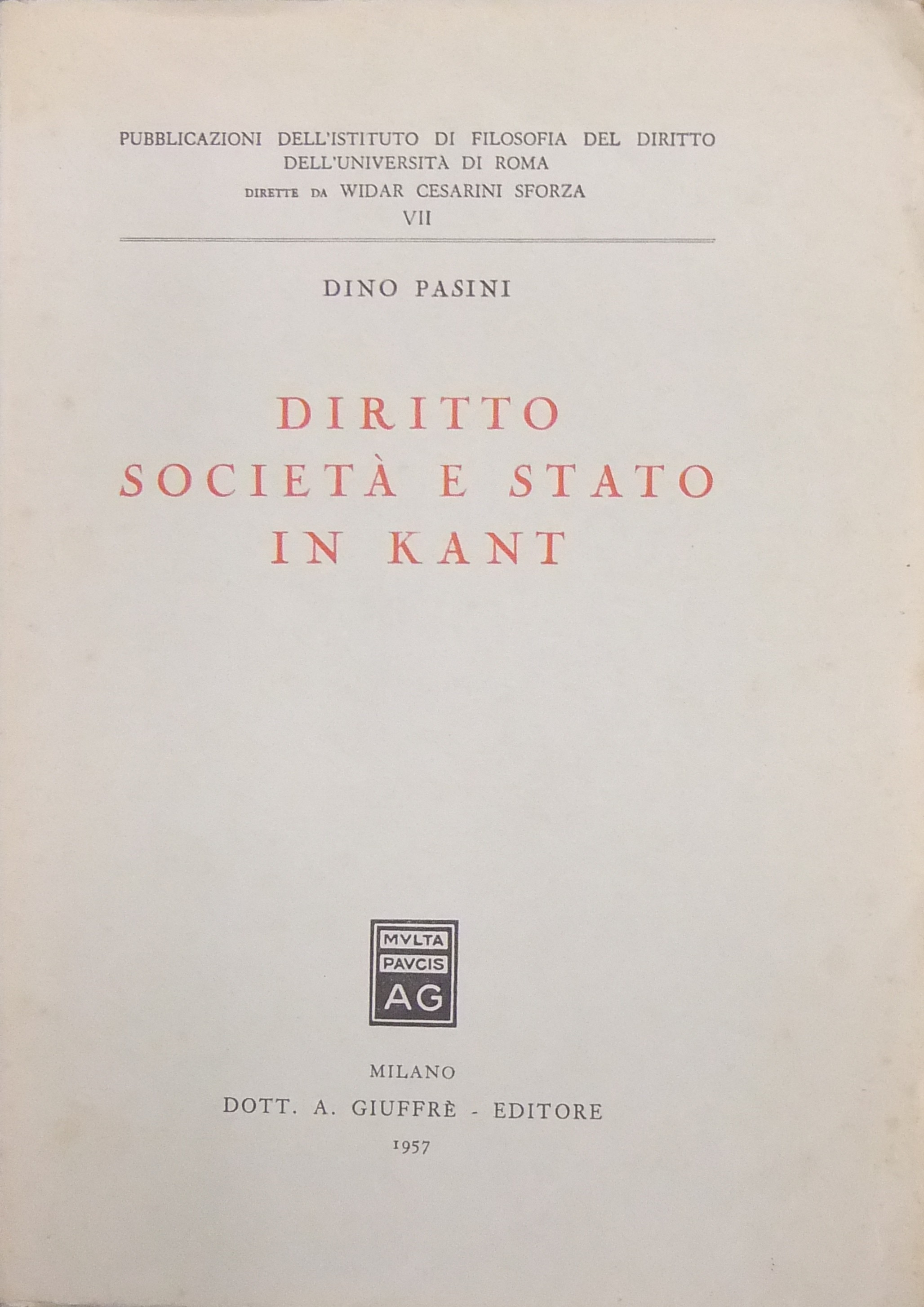 Diritto società e stato in Kant