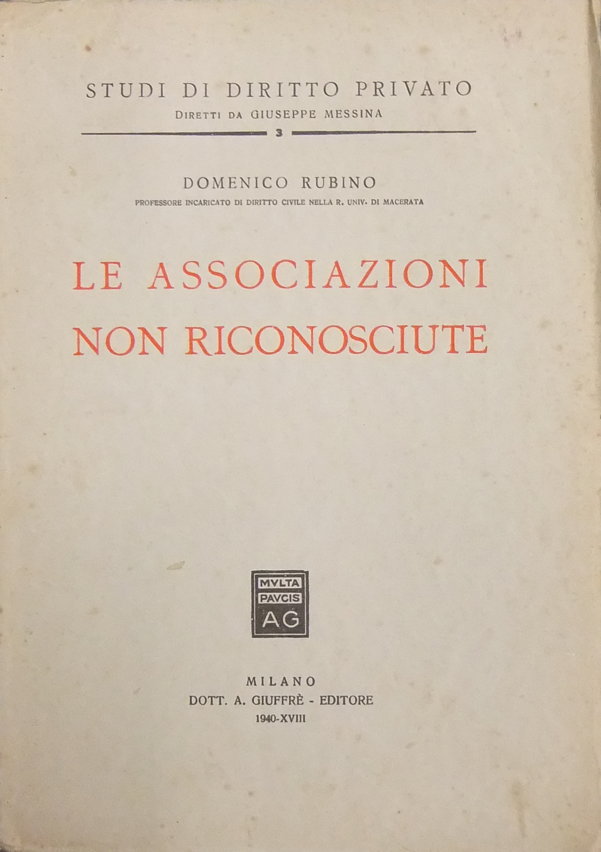 Le associazioni non riconosciute