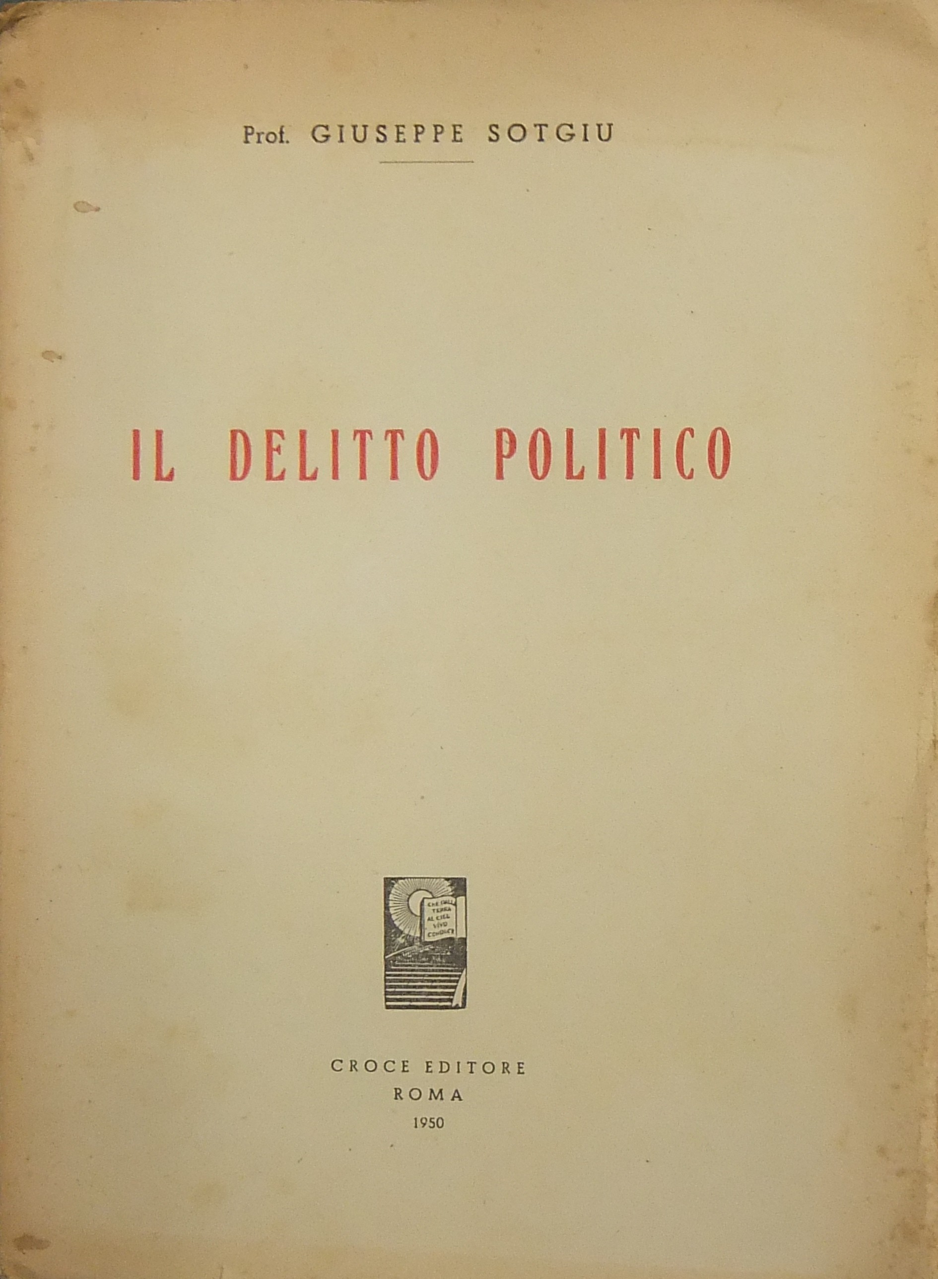 Il delitto politico