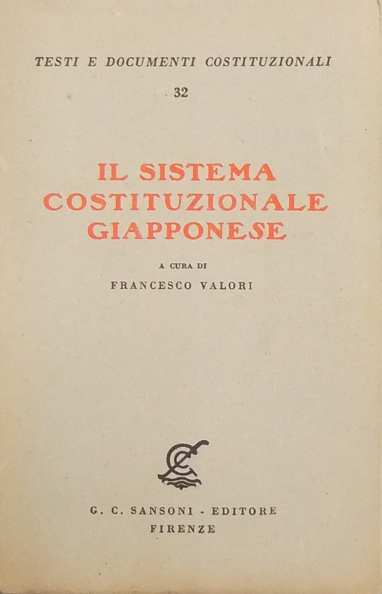 Il sistema costituzionale giapponese