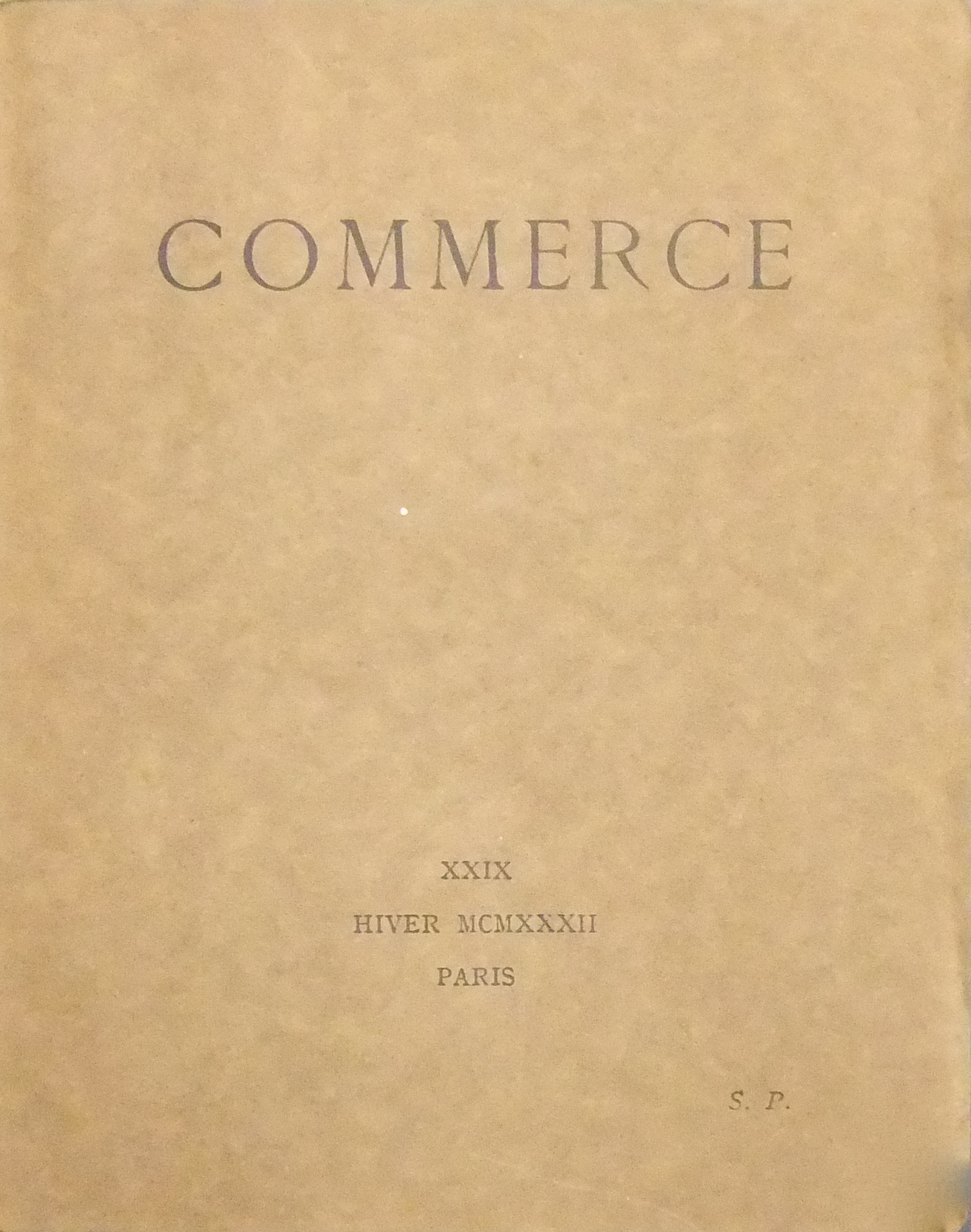 Commerce. 