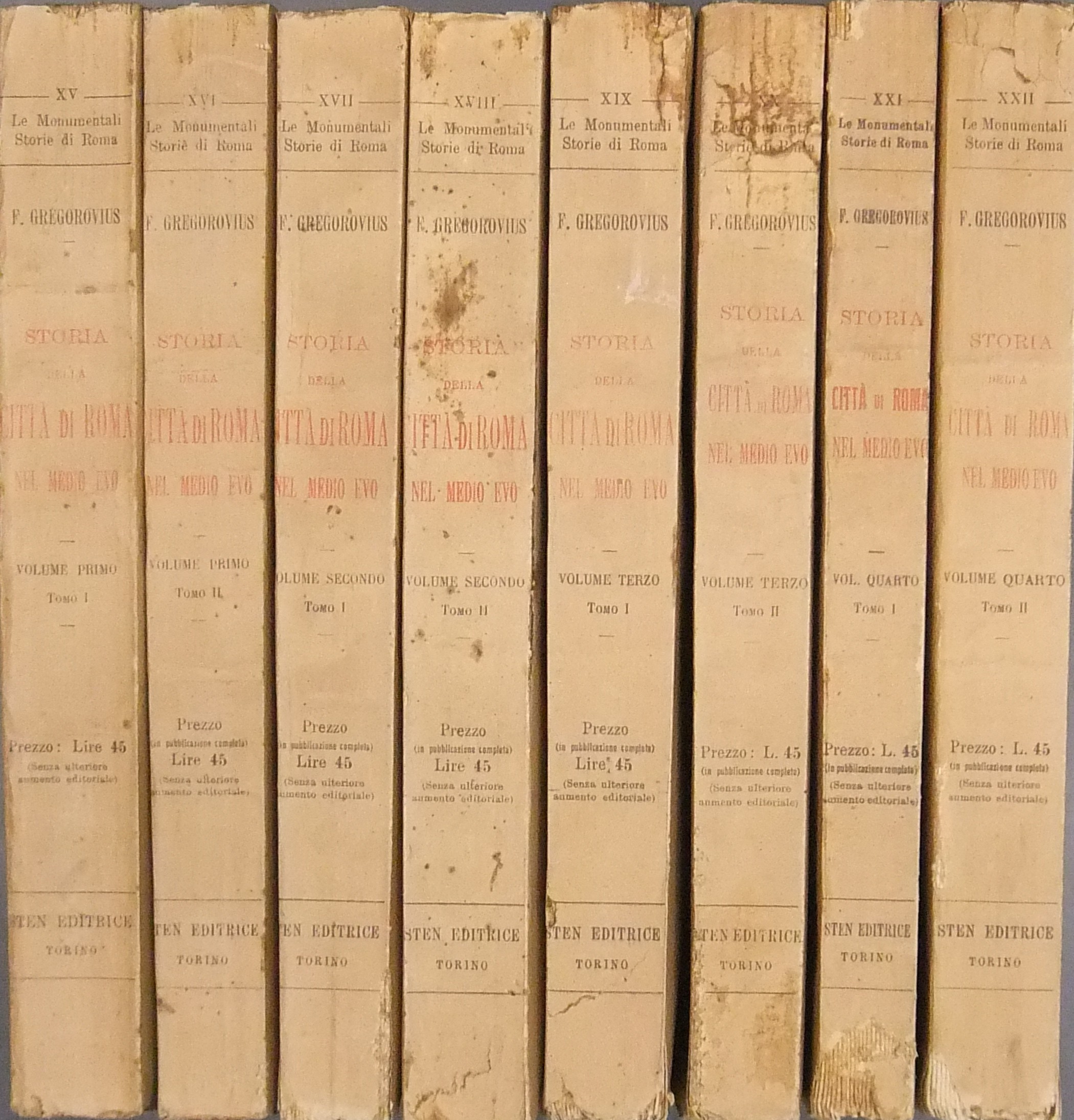 Storia della città di Roma nel Medio Evo. 