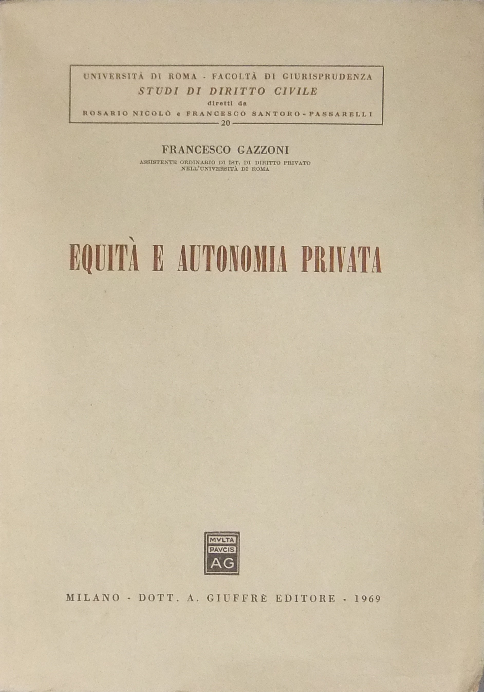 Equità e autonomia privata