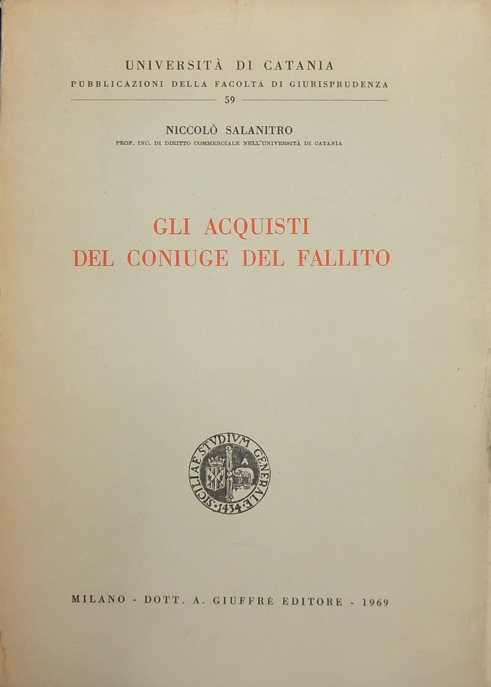 Gli acquisti del coniuge del fallito