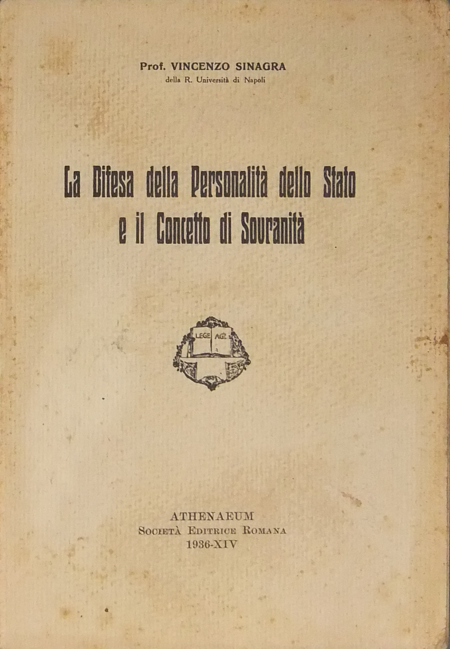 La difesa della personalità dello Stato